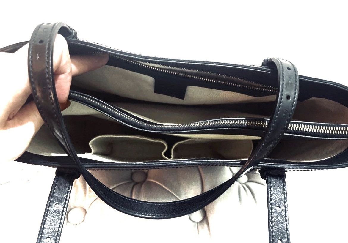 Gucci Gucci Nice Tote Microguccissima Patent Small Black Size ONE SIZE - 9 Thumbnail
