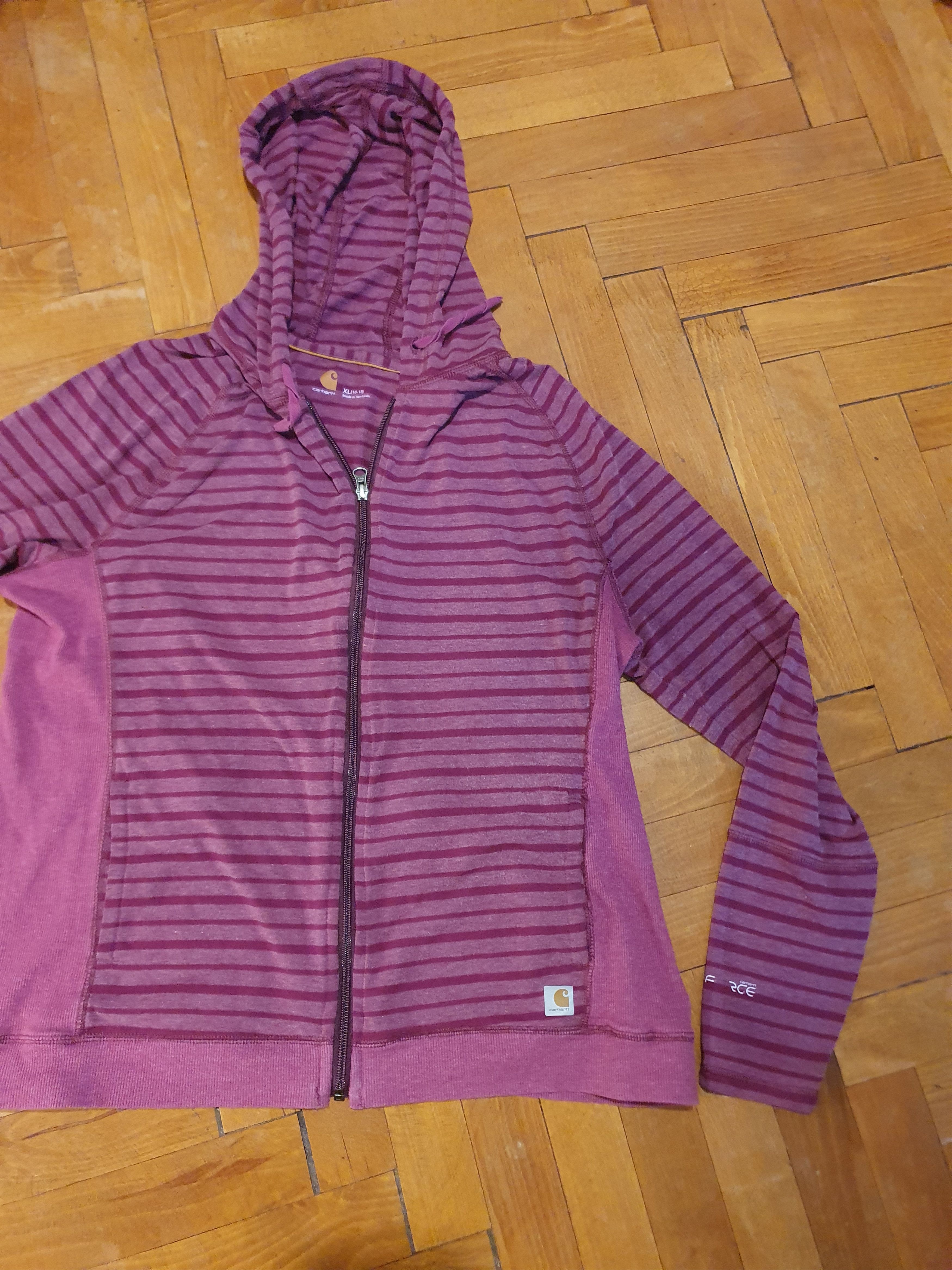 Carhartt Carhartt Force Thin Striped zip up hoodie,Men M/16/18-XL Size US M / EU 48-50 / 2 - 3 Thumbnail