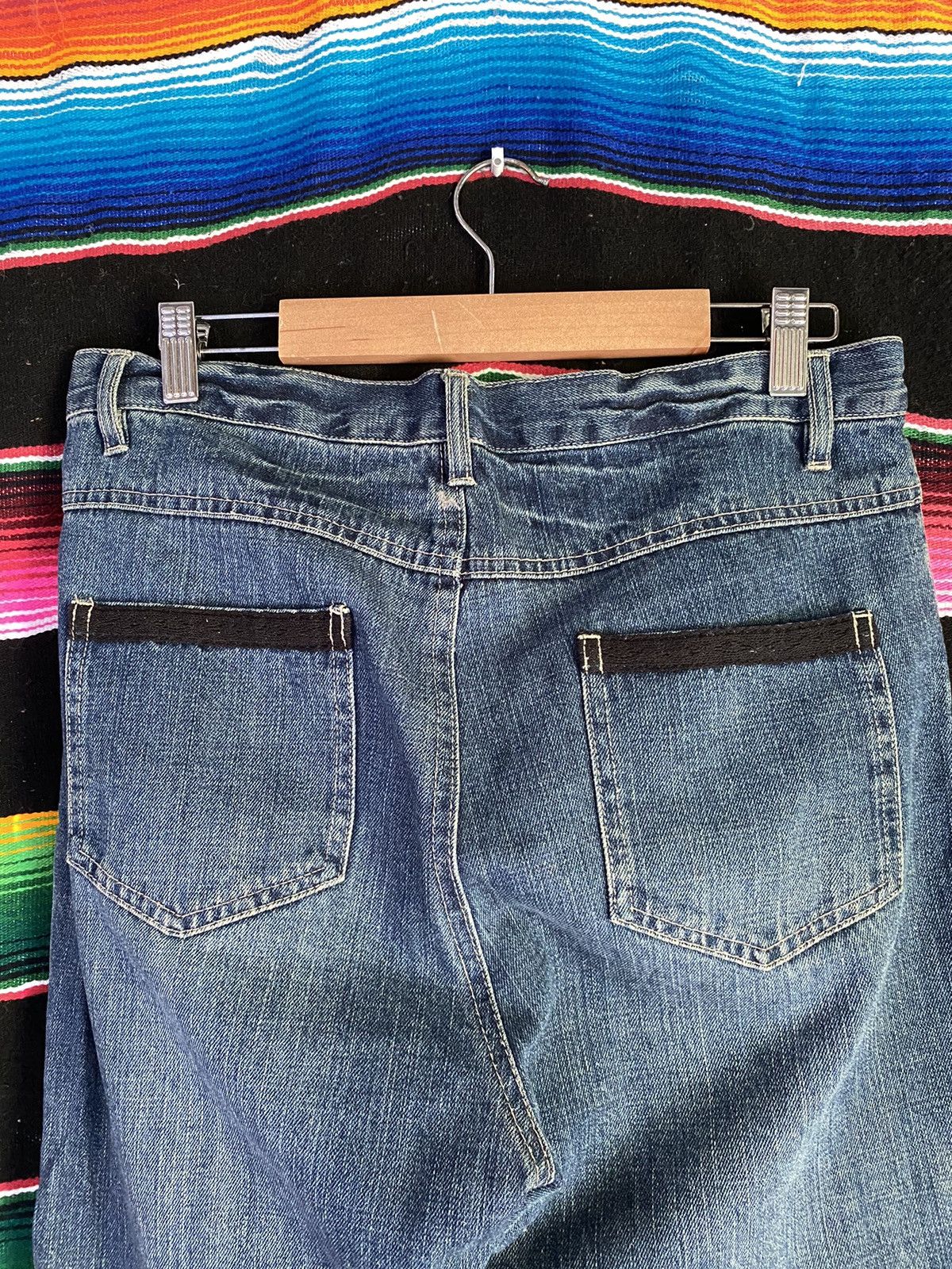 Japanese Brand × Vintage Raw Patch Work Very Rare Denim Size US 31 - 6 Thumbnail
