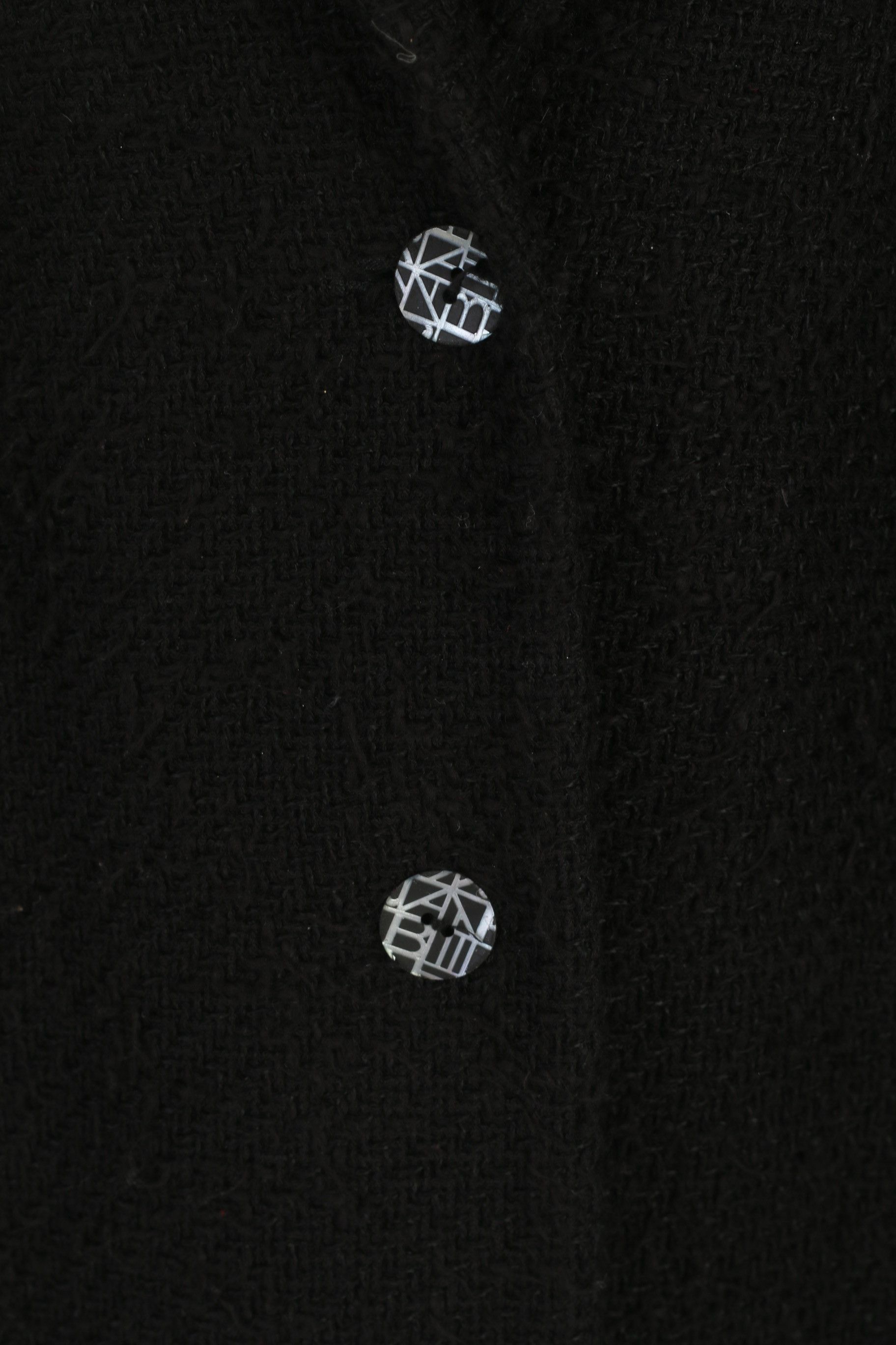 Vintage Bazar Christian Lacroix Women M Blazer Black Cotton 7529 Size M / US 6-8 / IT 42-44 - 3 Thumbnail