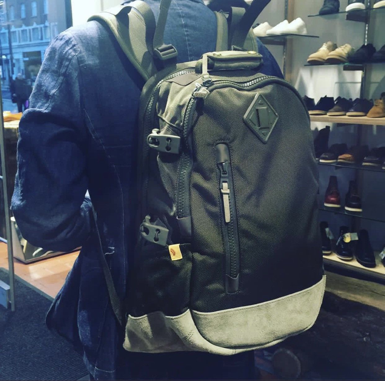 Visvim Visvim Ballistic 20L backpack Navy cowhide | Grailed