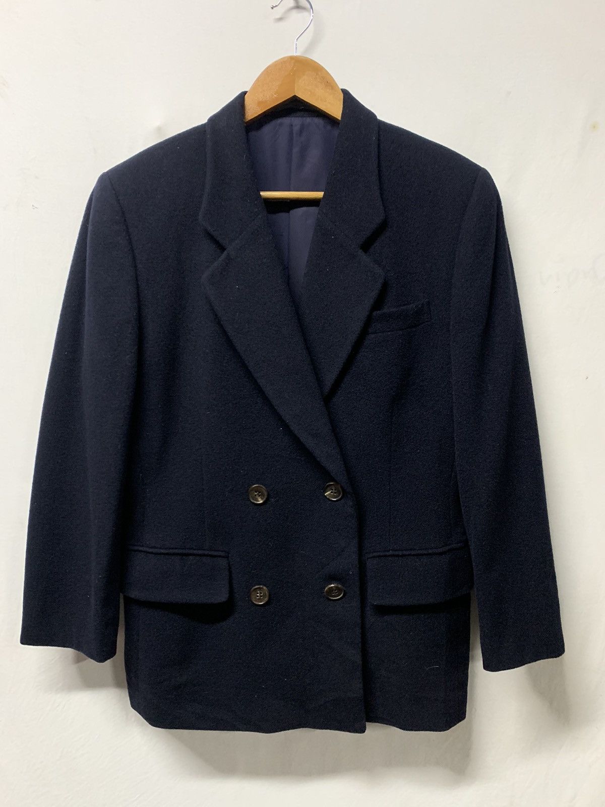 Burberry Vintage Burberry Wool Double Breasted Blazer Jacket Size M / US 6-8 / IT 42-44 - 1 Thumbnail