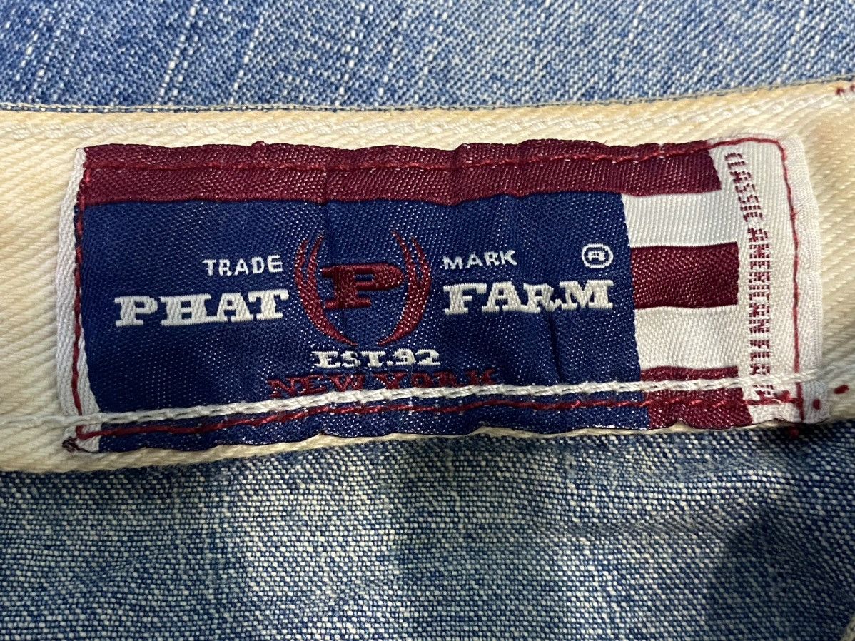 Phat Farm × Vintage Vintage PHAT FARM Denim Jeans Rare Design Old Skool Style Size US 38 / EU 54 - 12 Thumbnail