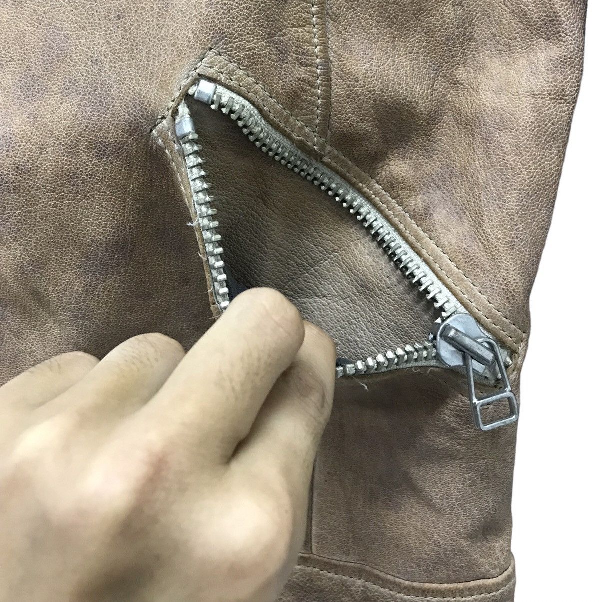 Japanese Brand NUMBER ONE LEATHER JACKET Size US S / EU 44-46 / 1 - 6 Thumbnail