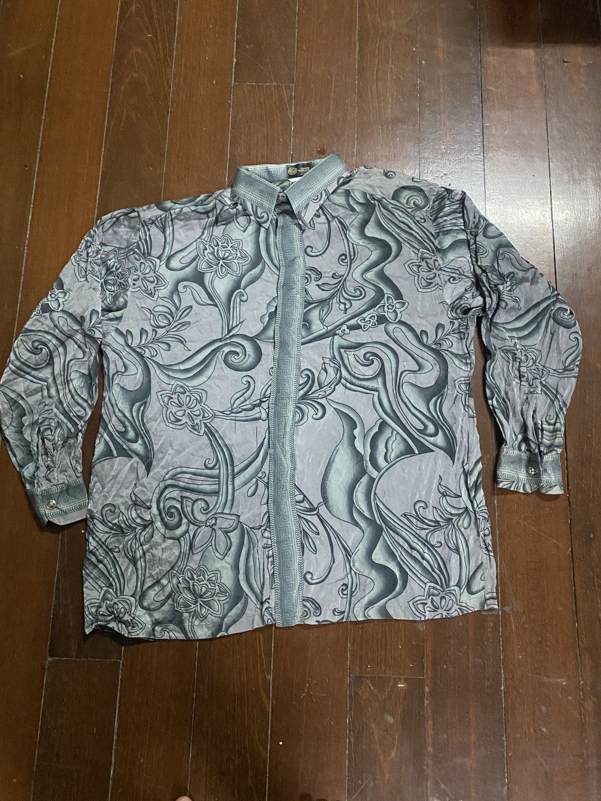Versace × Versace Jeans Couture × Vintage HOLLY GRAIL VINTAGE VERSACE LUXURY SILK Size US XXL / EU 58 / 5 - 4 Thumbnail