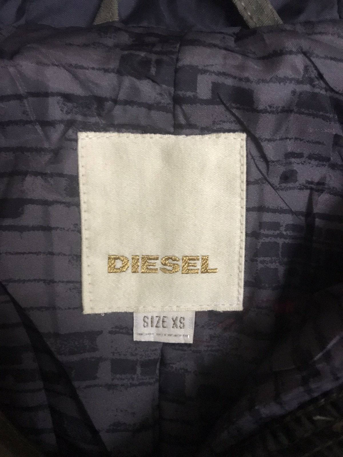 Designer PAR7 DIESEL Italy Very Rare Archival Two Tone Military Parka Size XS / US 0-2 / IT 36-38 - 8 Thumbnail