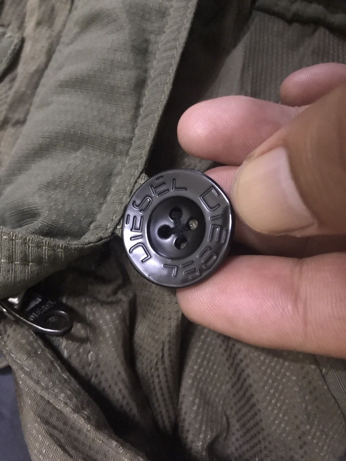 Designer PAR7 DIESEL Italy Very Rare Archival Two Tone Military Parka Size XS / US 0-2 / IT 36-38 - 7 Thumbnail