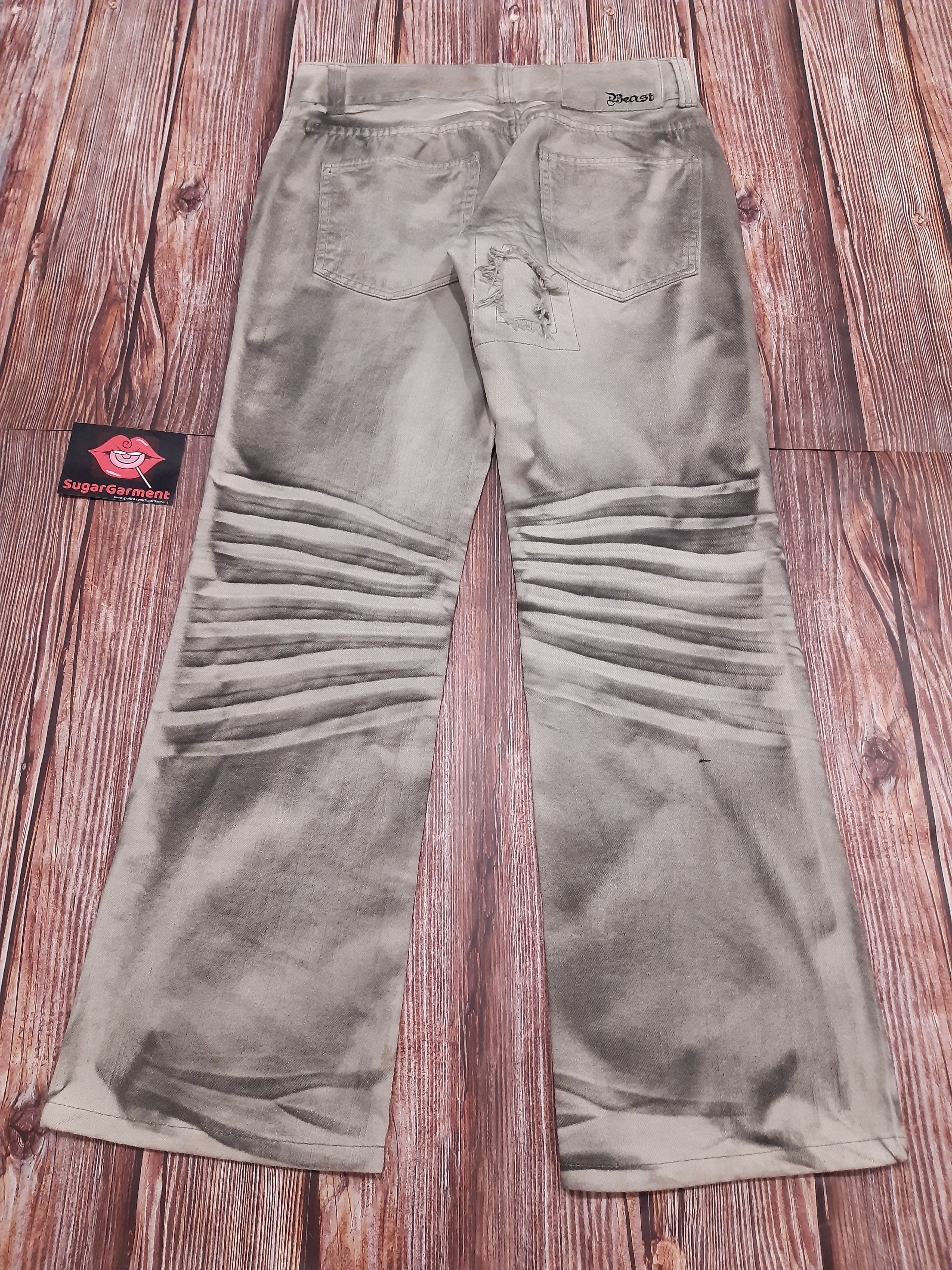 Japanese Brand × Vintage Bootcut Japanese Jeans Beast Skull Button Size US 32 / EU 48 - 8 Thumbnail