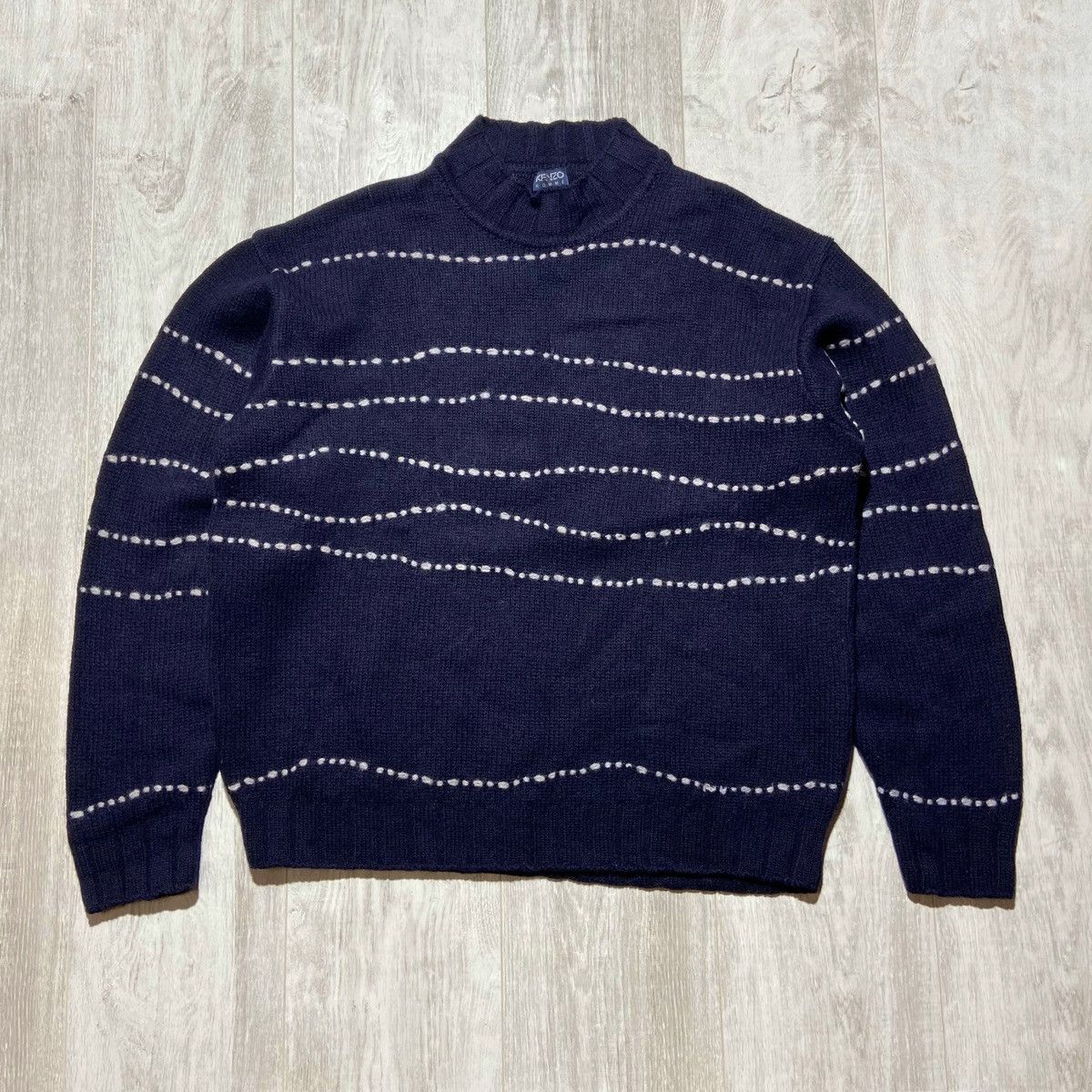 90’s Vintage KENZO HOMME Wool Knitted Sweater