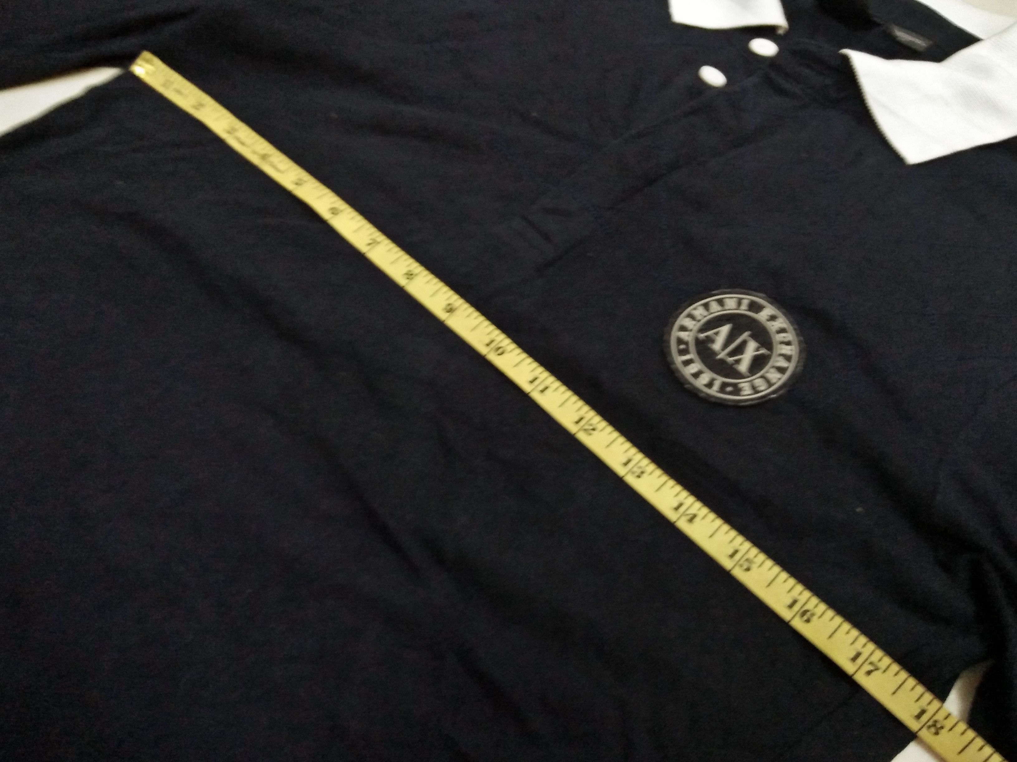 Armani × Armani Exchange × Giorgio Armani AX ARMANI EXCHANGE Logo Patches Long Sleeve Polo. Size US S / EU 44-46 / 1 - 7 Thumbnail
