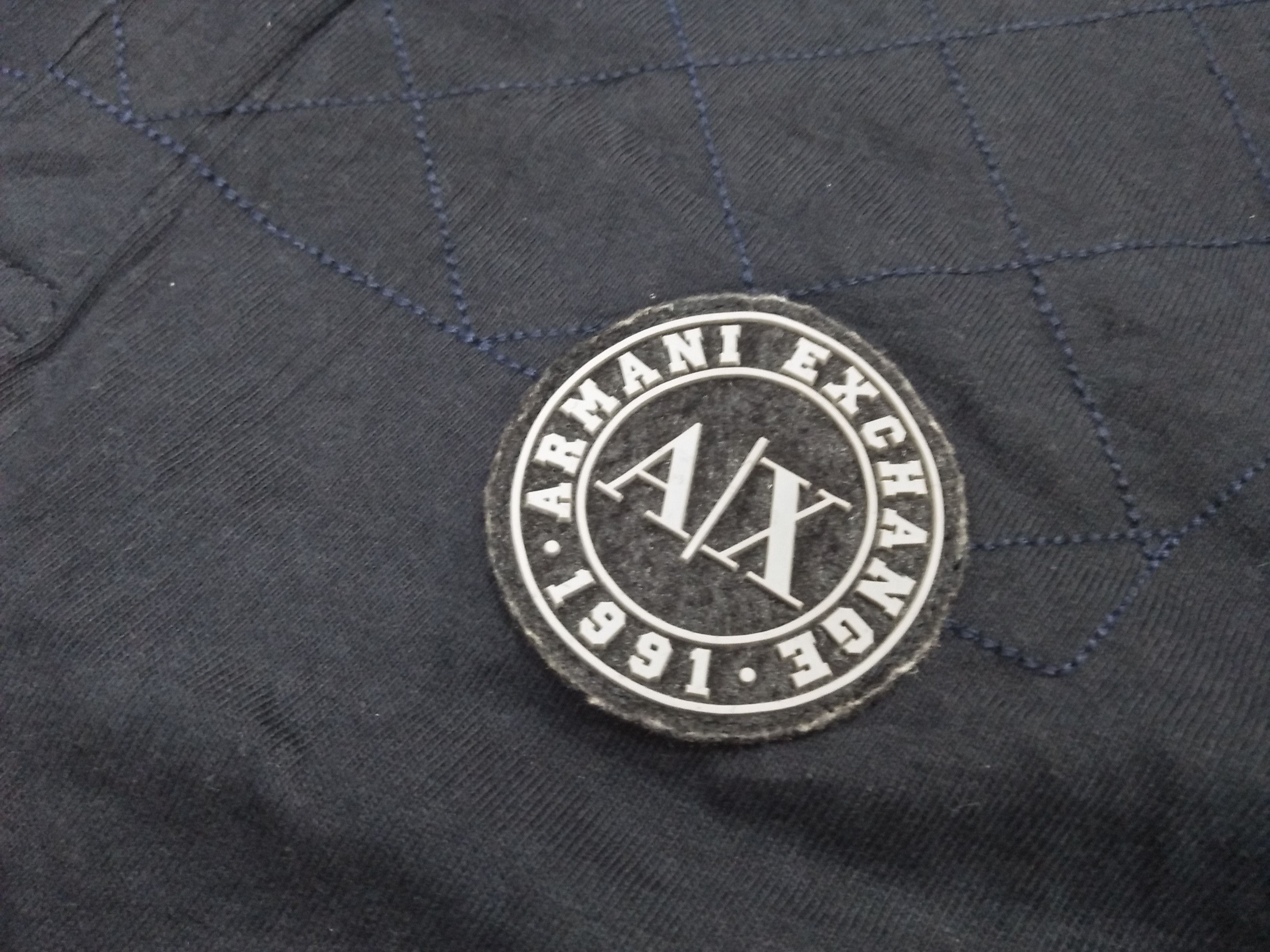 Armani × Armani Exchange × Giorgio Armani AX ARMANI EXCHANGE Logo Patches Long Sleeve Polo. Size US S / EU 44-46 / 1 - 4 Thumbnail