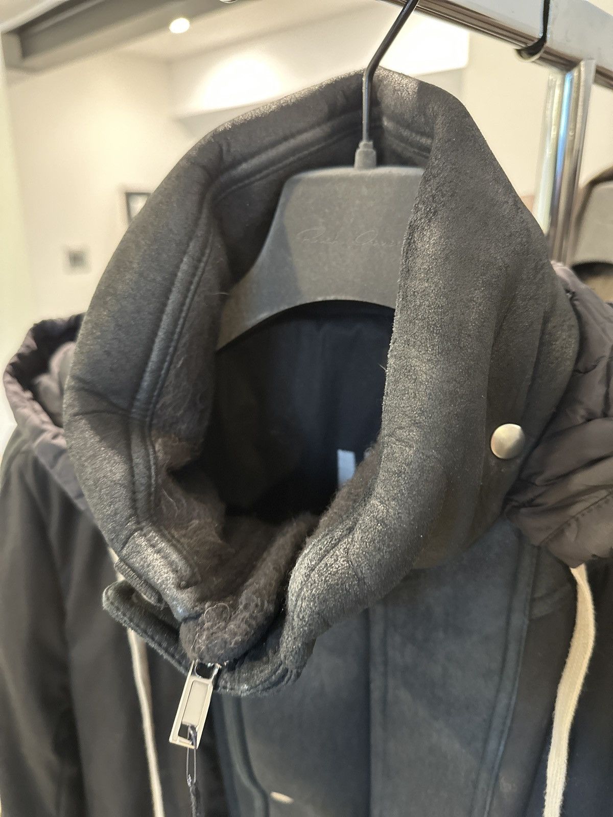Rick Owens Black Dustulator Jacket - Lambskin Trim Size US L / EU 52-54 / 3 - 2 Thumbnail