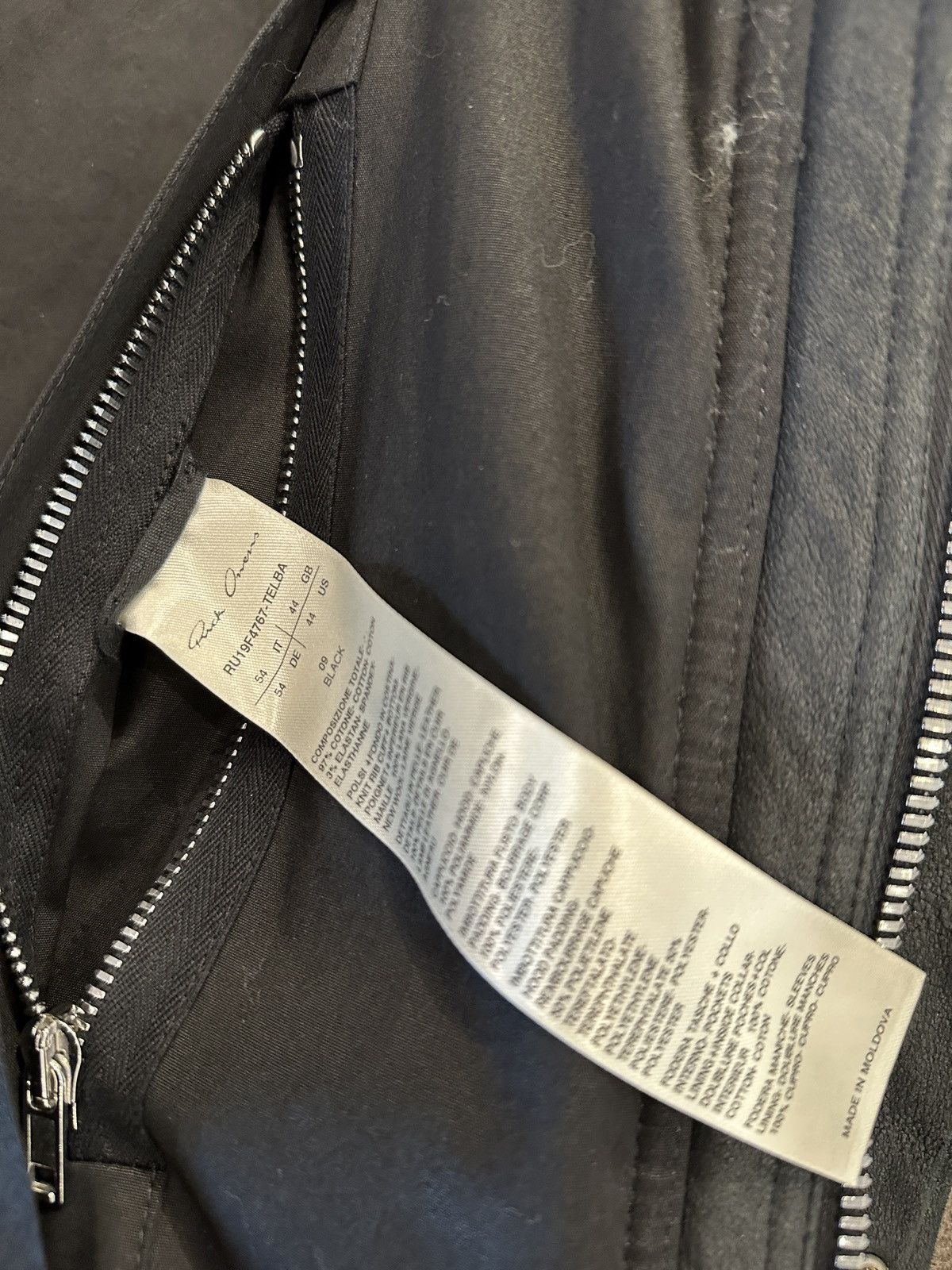 Rick Owens Black Dustulator Jacket - Lambskin Trim Size US L / EU 52-54 / 3 - 15 Thumbnail