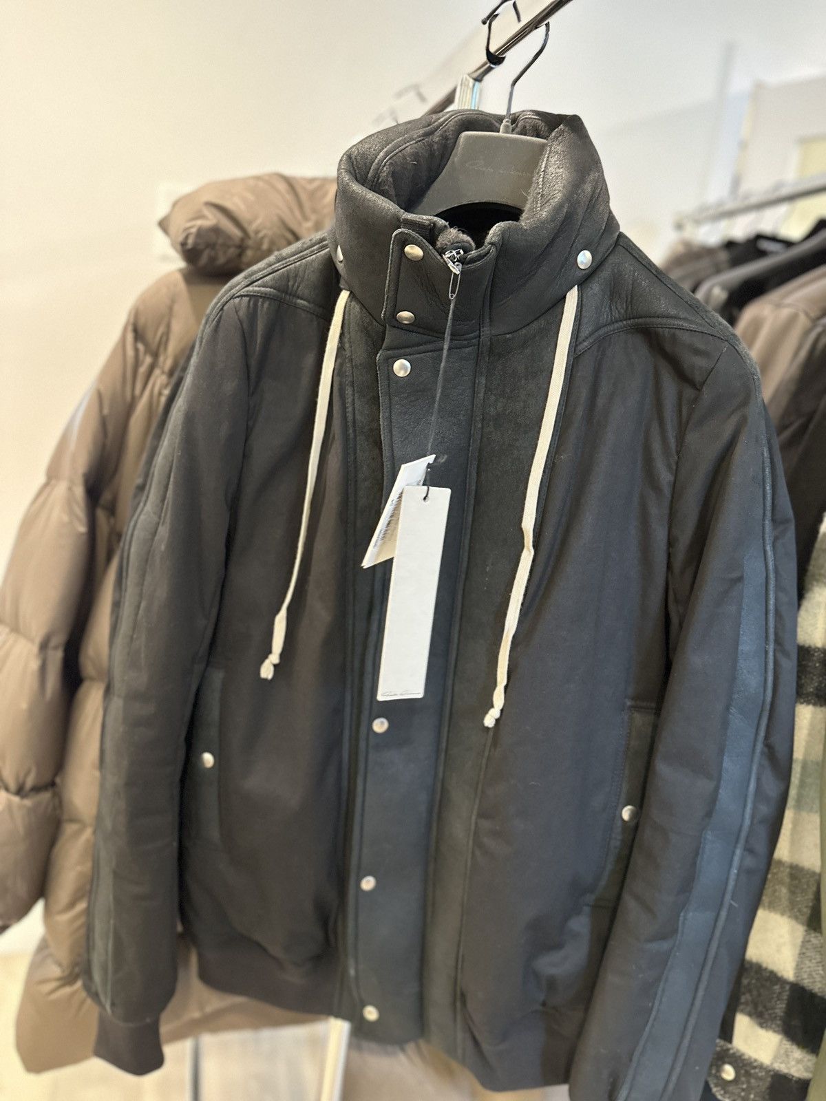 Rick Owens Black Dustulator Jacket - Lambskin Trim Size US L / EU 52-54 / 3 - 7 Thumbnail