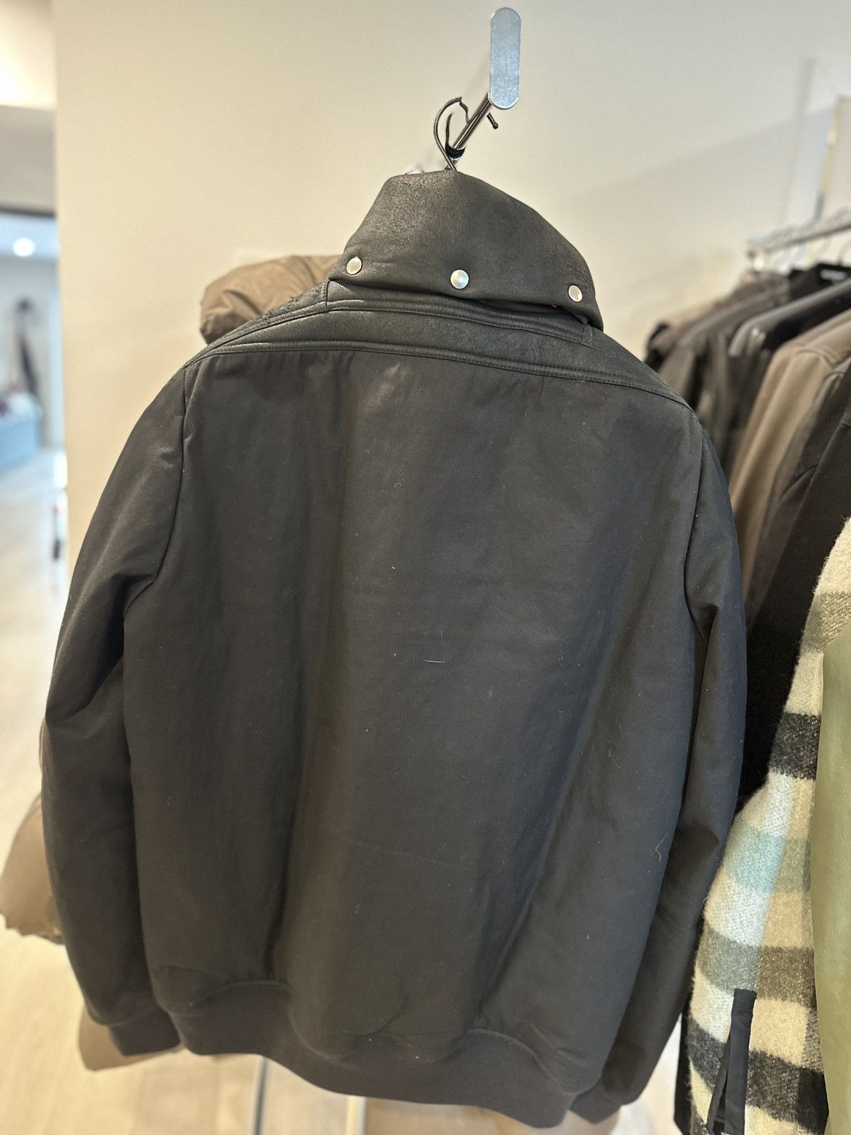 Rick Owens Black Dustulator Jacket - Lambskin Trim Size US L / EU 52-54 / 3 - 5 Thumbnail