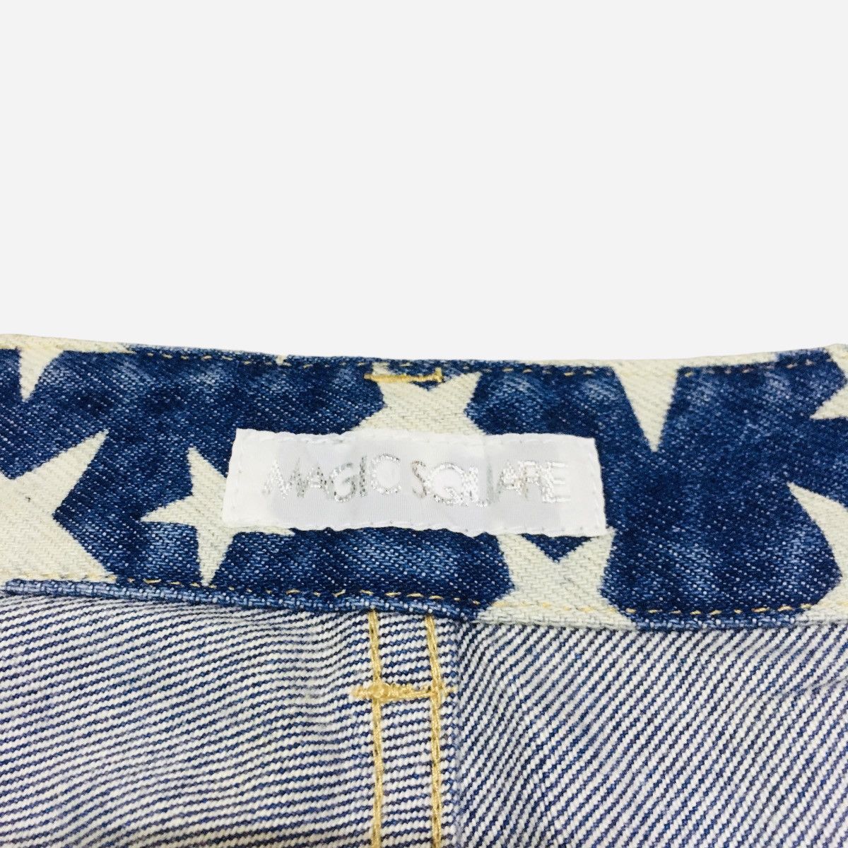 If Six Was Nine Rare Vintage Japanese Brand Magic Square Flared Jeans 1990s Size US 27 - 7 Thumbnail