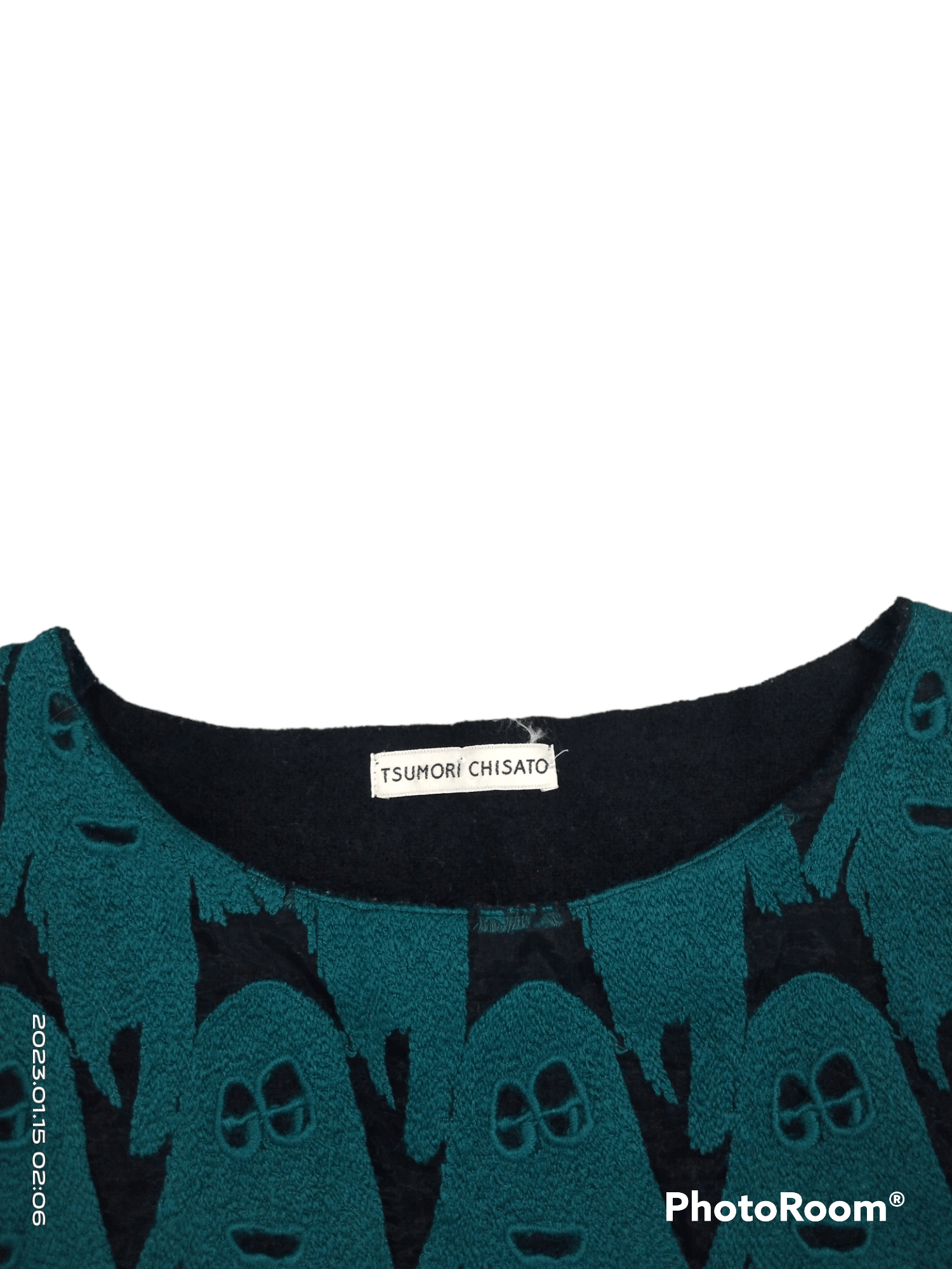 Issey Miyake × Tsumori Chisato ISSEY MIYAKI HALLOWEEN GHOST EMBROIDED 3/4SLEEVES WOOL SHIRT Size S / US 4 / IT 40 - 5 Thumbnail