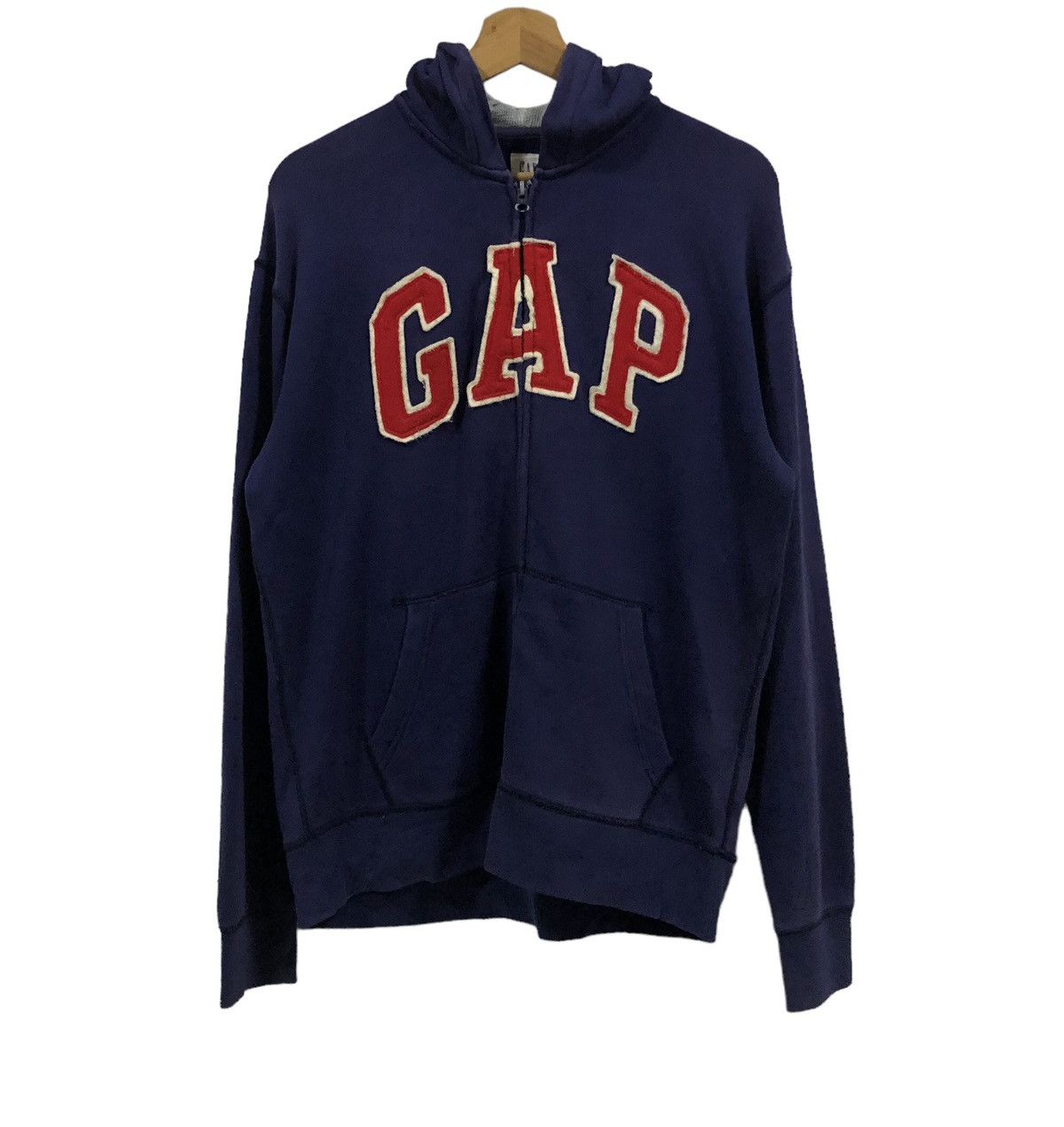 Jacket Gap Red Blue Sweatshirt Gap Big Logo Red Logo Zipper