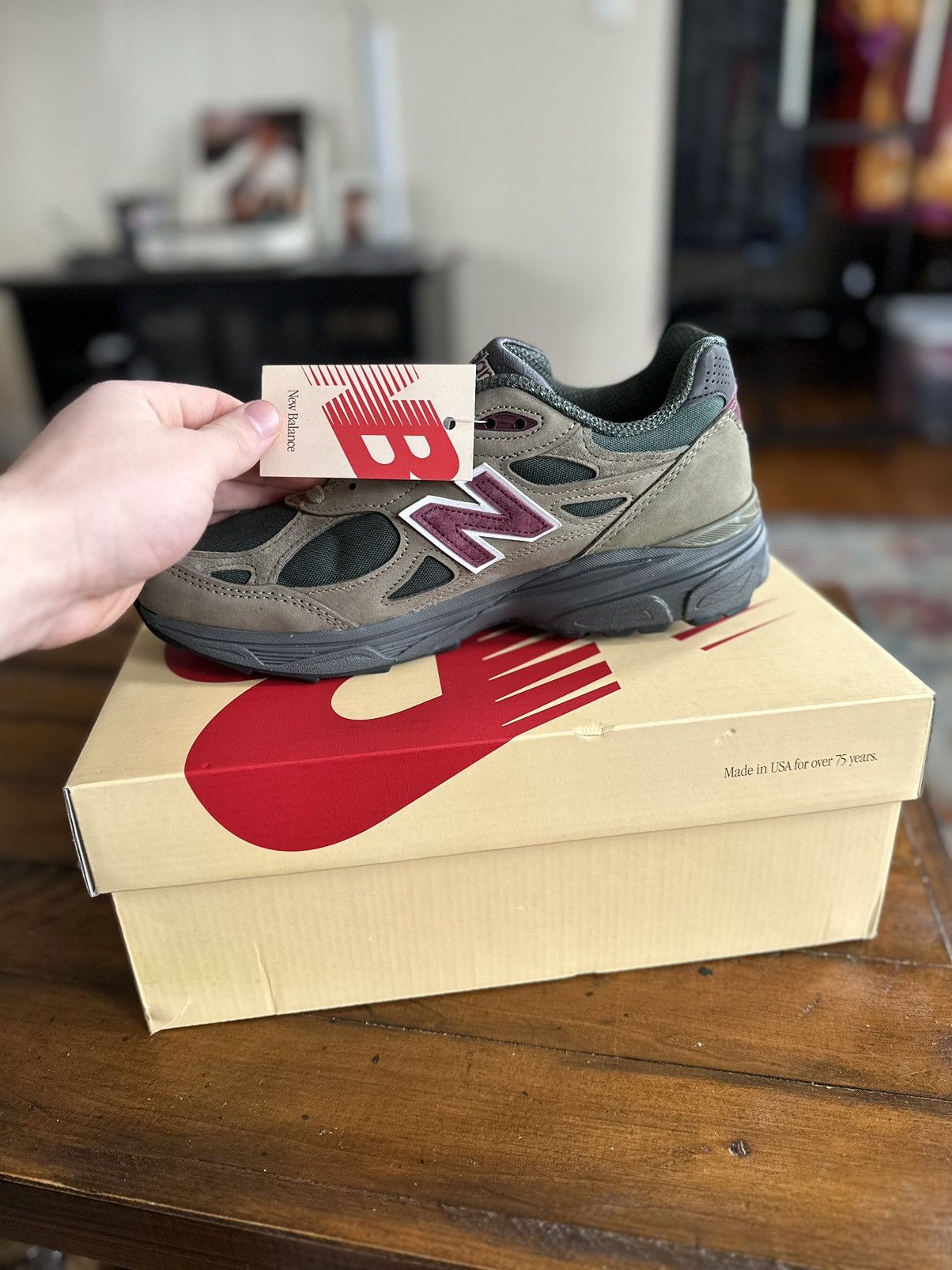 Aime Leon Dore × New Balance New Balance 990v3 Made in USA Teddy Santis 12/22 Size US 8.5 / EU 41-42 - 4 Thumbnail