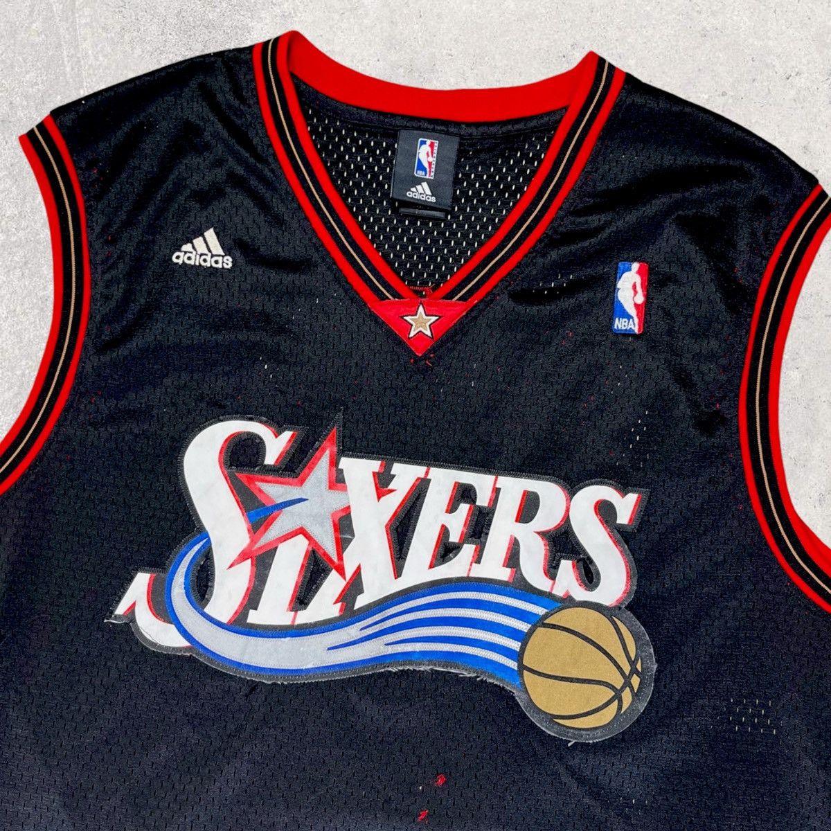 NBA × Vintage NBA Philadelphia Sixers Andre Iguodala #9 Jersey Size US L / EU 52-54 / 3 - 3 Thumbnail
