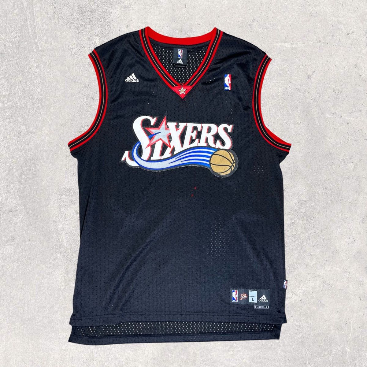 NBA × Vintage NBA Philadelphia Sixers Andre Iguodala #9 Jersey Size US L / EU 52-54 / 3 - 1 Thumbnail