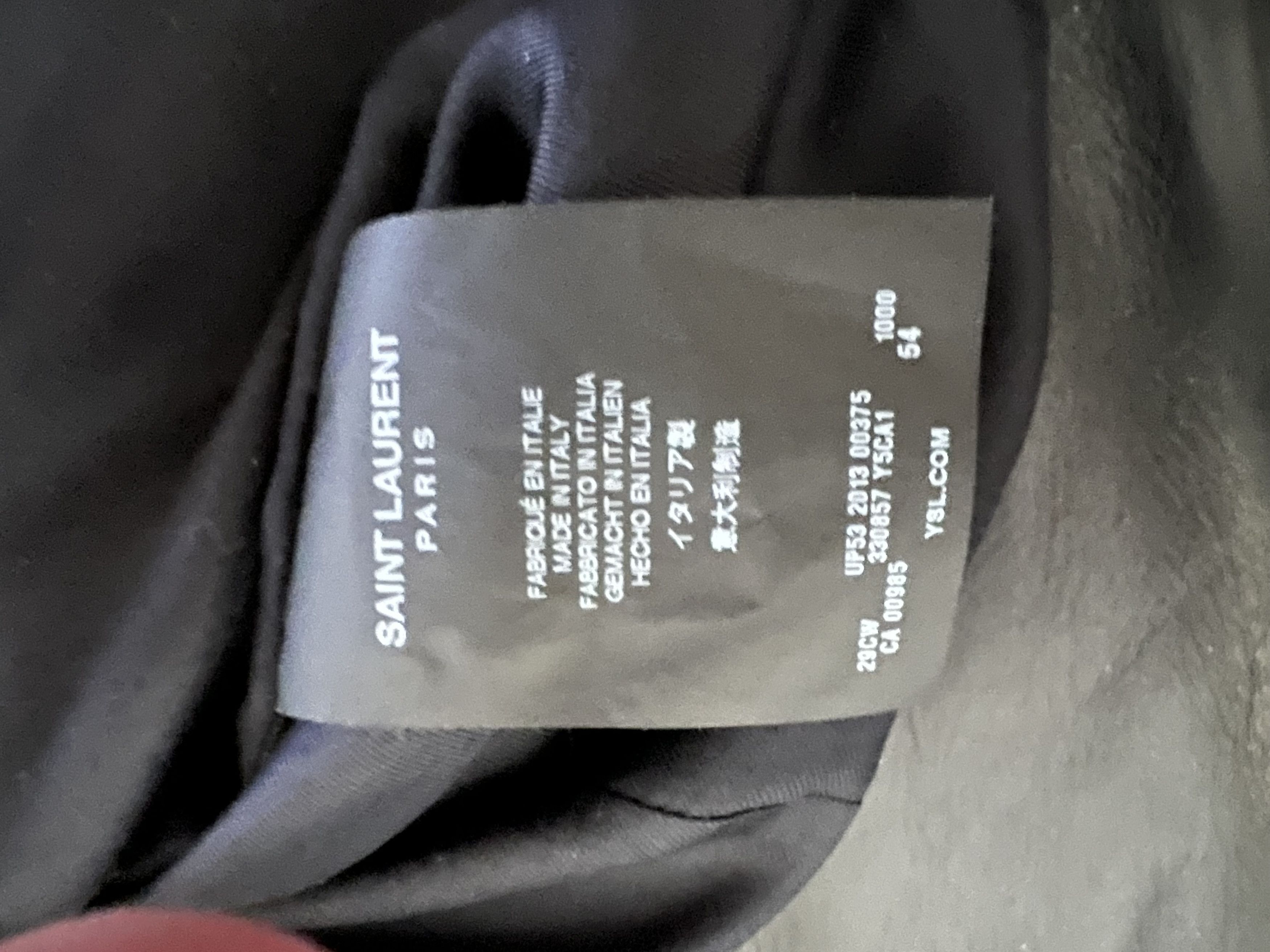 Saint Laurent Paris Saint Laurent Hedi Slimane era leather/silk waistcoat Size US L / EU 52-54 / 3 - 8 Thumbnail