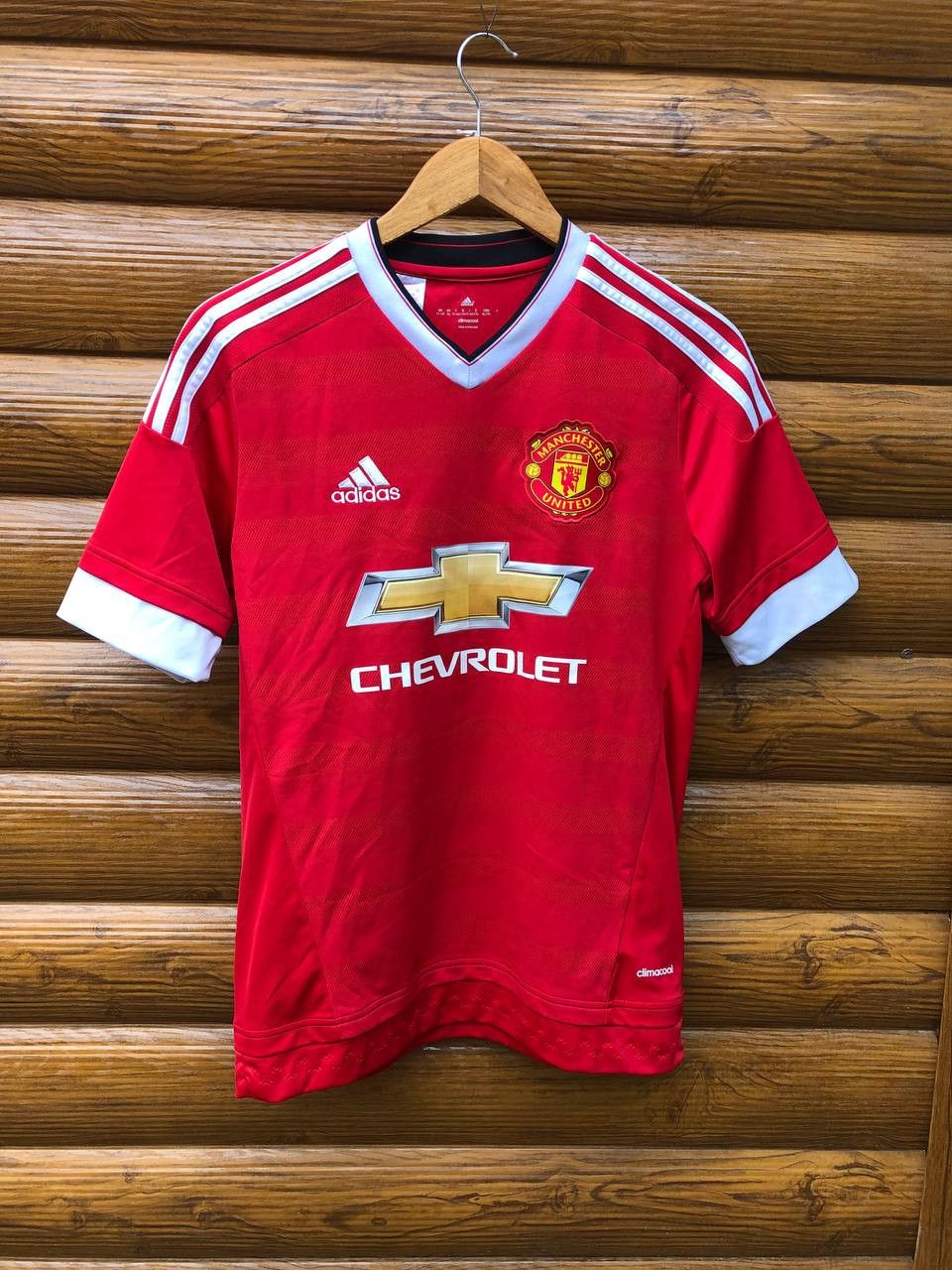 Vintage Adidas Mancherter United Home Football Shirt Jersey kids Size US S / EU 44-46 / 1 - 1 Thumbnail