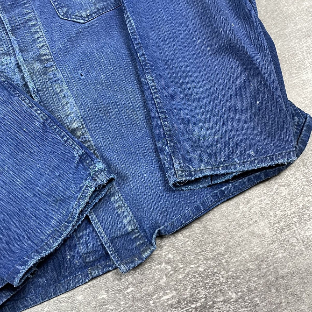Vintage Vintage 90’s Blue Germany Workers Cotton Jacket Size US L / EU 52-54 / 3 - 10 Thumbnail