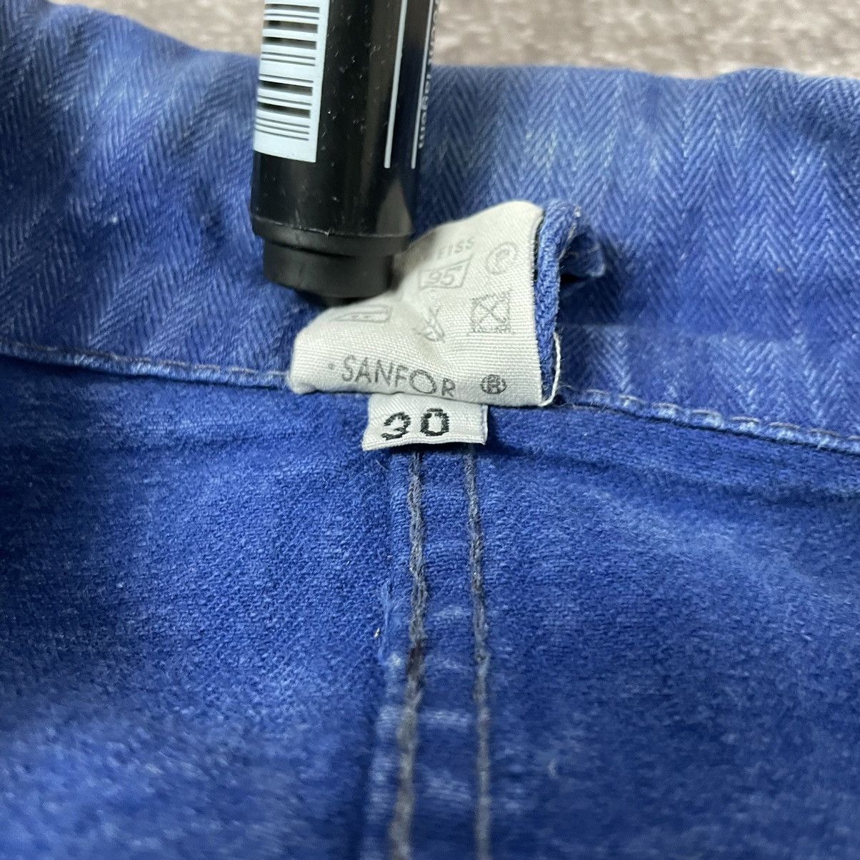 Vintage Vintage 90’s Blue Germany Workers Cotton Jacket Size US L / EU 52-54 / 3 - 9 Thumbnail