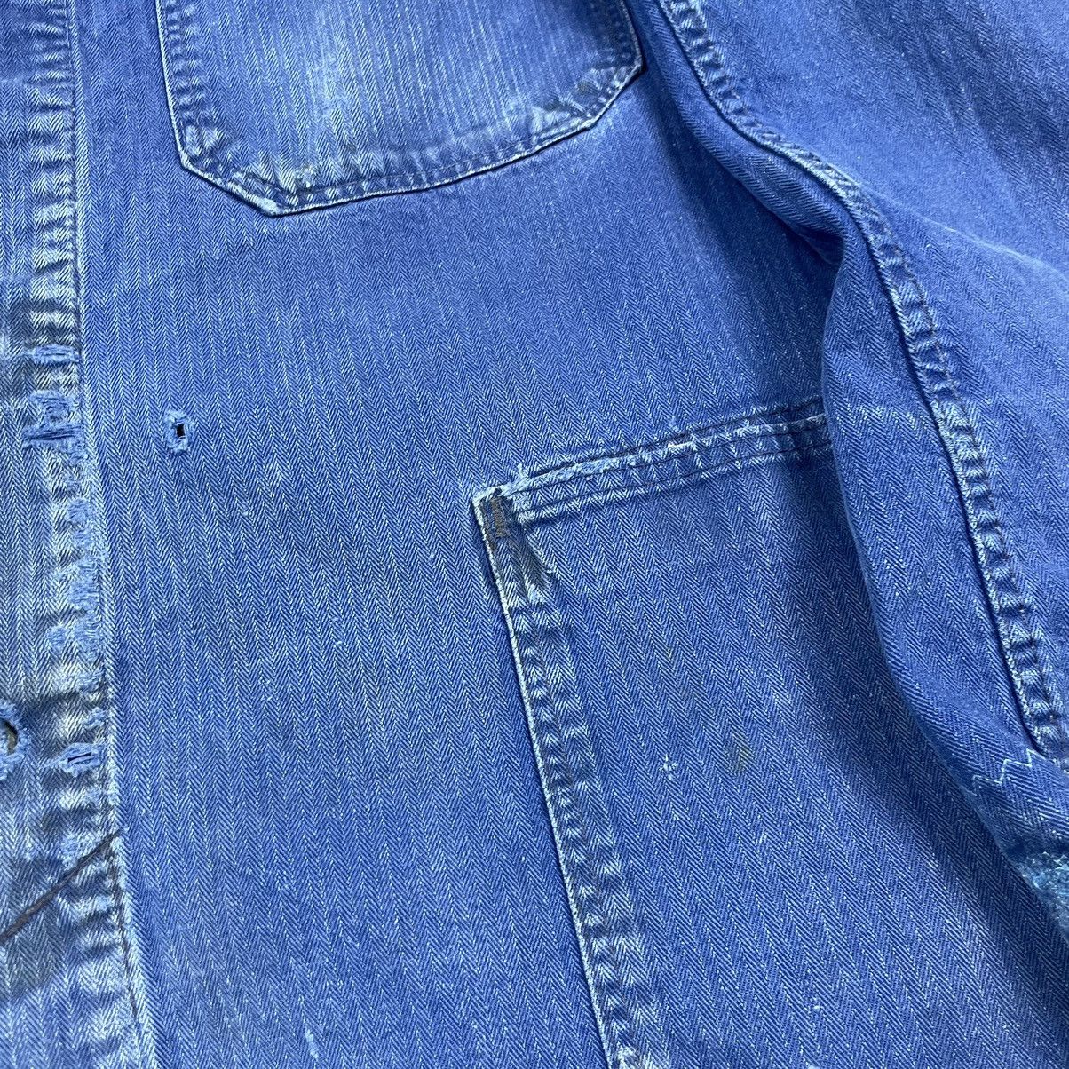 Vintage Vintage 90’s Blue Germany Workers Cotton Jacket Size US L / EU 52-54 / 3 - 6 Thumbnail