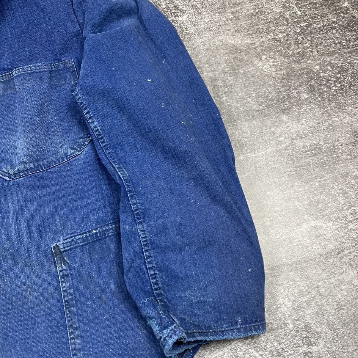 Vintage Vintage 90’s Blue Germany Workers Cotton Jacket Size US L / EU 52-54 / 3 - 5 Thumbnail