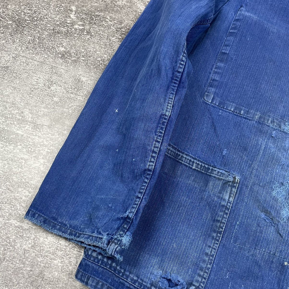 Vintage Vintage 90’s Blue Germany Workers Cotton Jacket Size US L / EU 52-54 / 3 - 4 Thumbnail