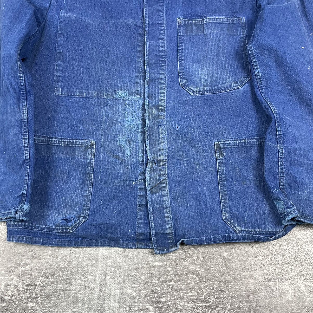 Vintage Vintage 90’s Blue Germany Workers Cotton Jacket Size US L / EU 52-54 / 3 - 3 Thumbnail