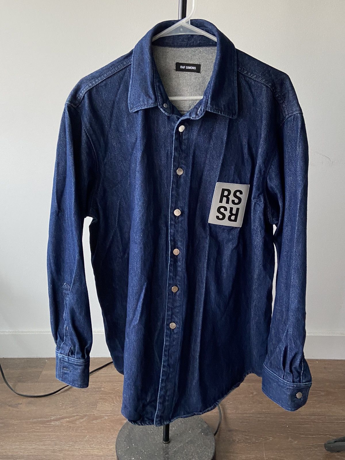 RAF Simons Denim patch jacket