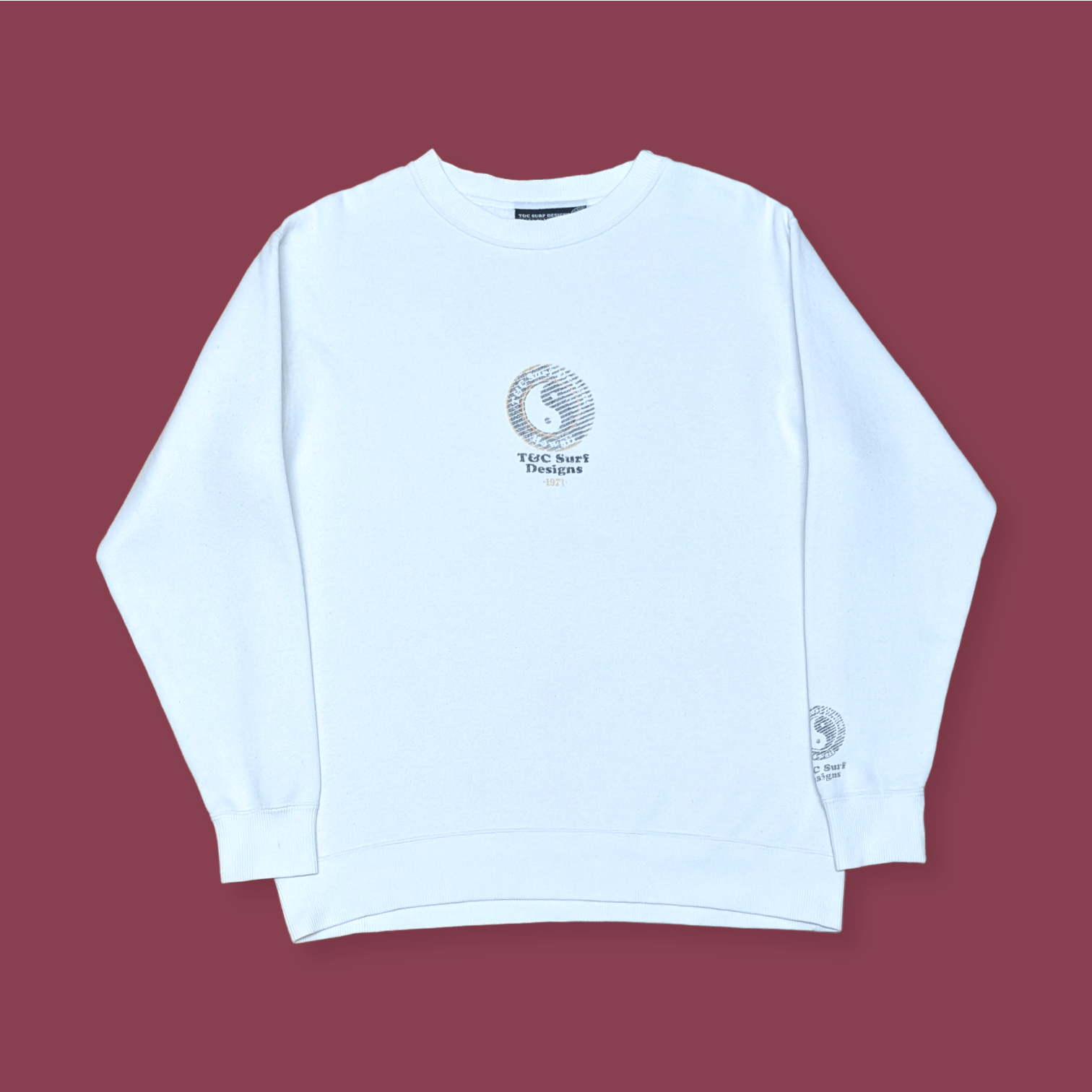 Billabong × Vintage Vintage T&C Town & Country Yin Yang Surfboards Sweatshirt Size US L / EU 52-54 / 3 - 2 Thumbnail