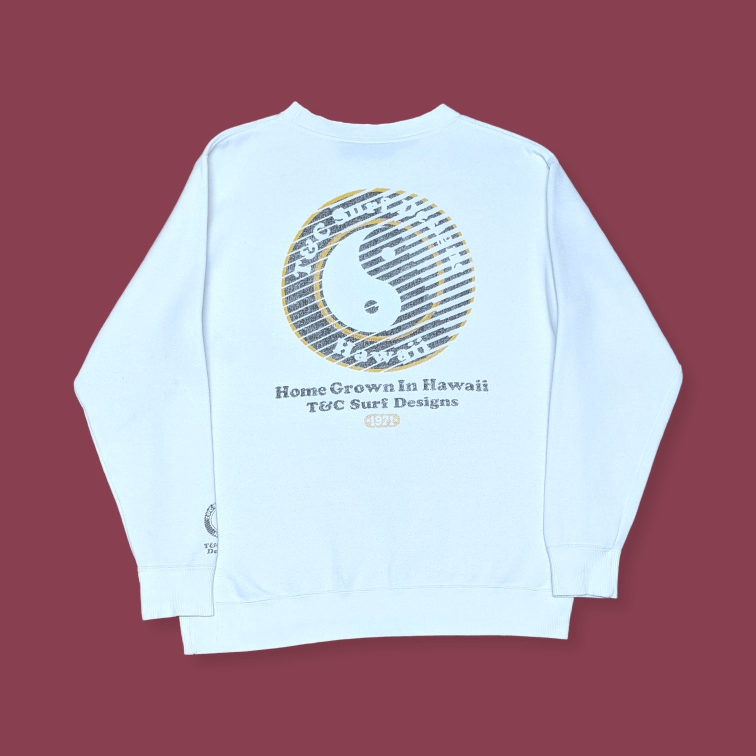 Billabong × Vintage Vintage T&C Town & Country Yin Yang Surfboards Sweatshirt Size US L / EU 52-54 / 3 - 1 Thumbnail
