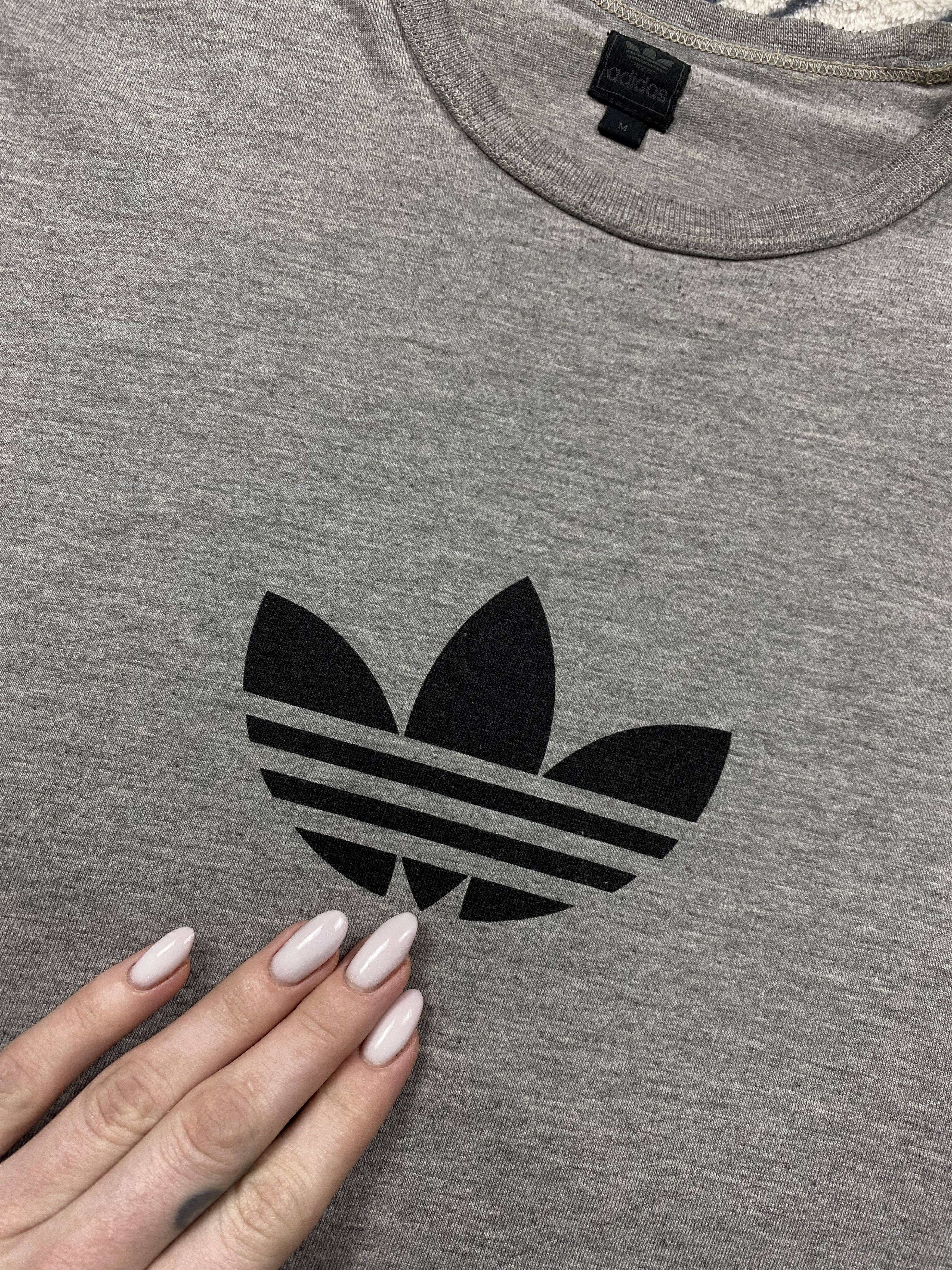 Adidas × Vintage Adidas Vintage Mens Long Sleeve T-Shirt Center Logo Tee Y2K Size US M / EU 48-50 / 2 - 3 Thumbnail