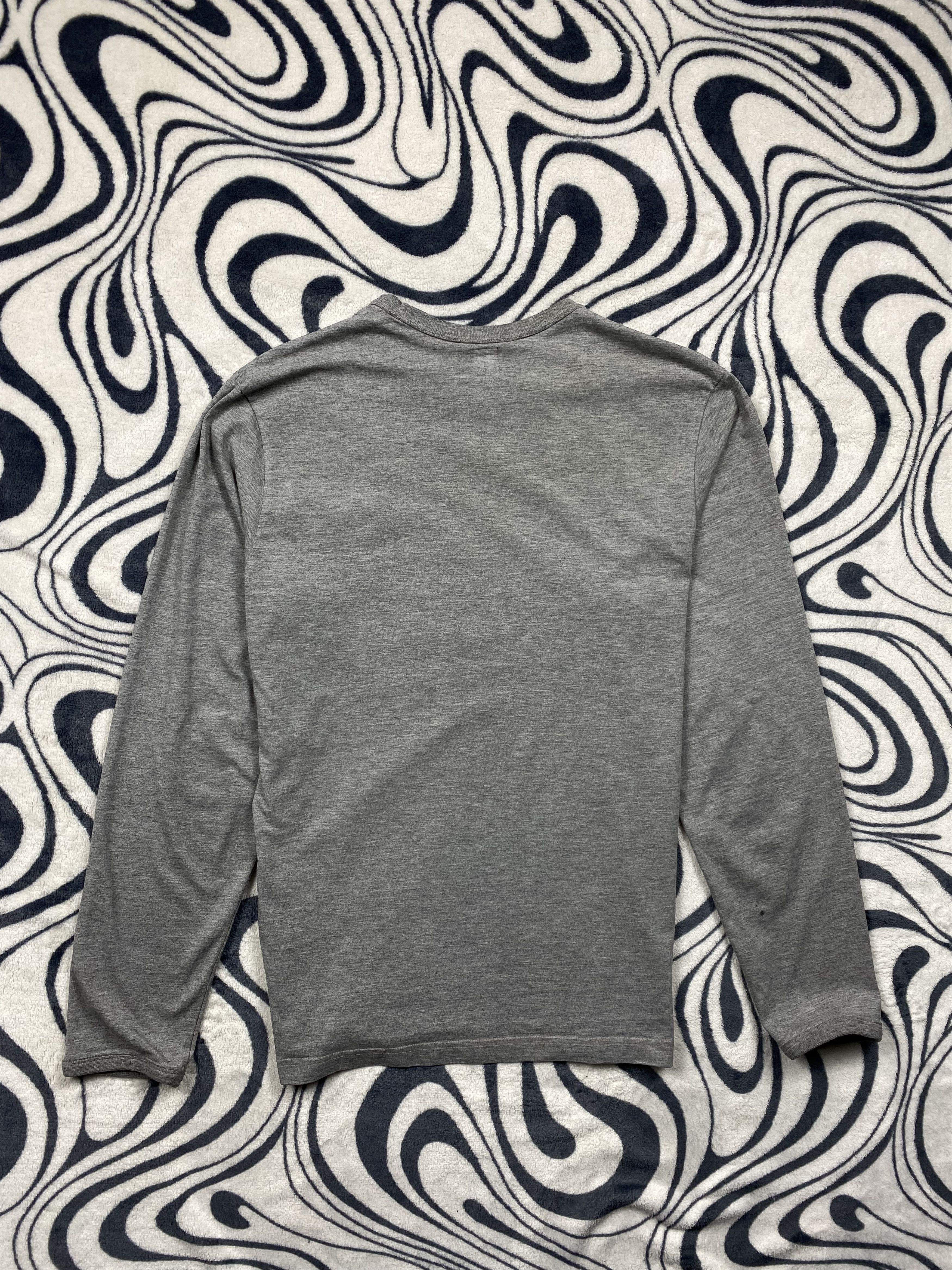 Adidas × Vintage Adidas Vintage Mens Long Sleeve T-Shirt Center Logo Tee Y2K Size US M / EU 48-50 / 2 - 8 Thumbnail