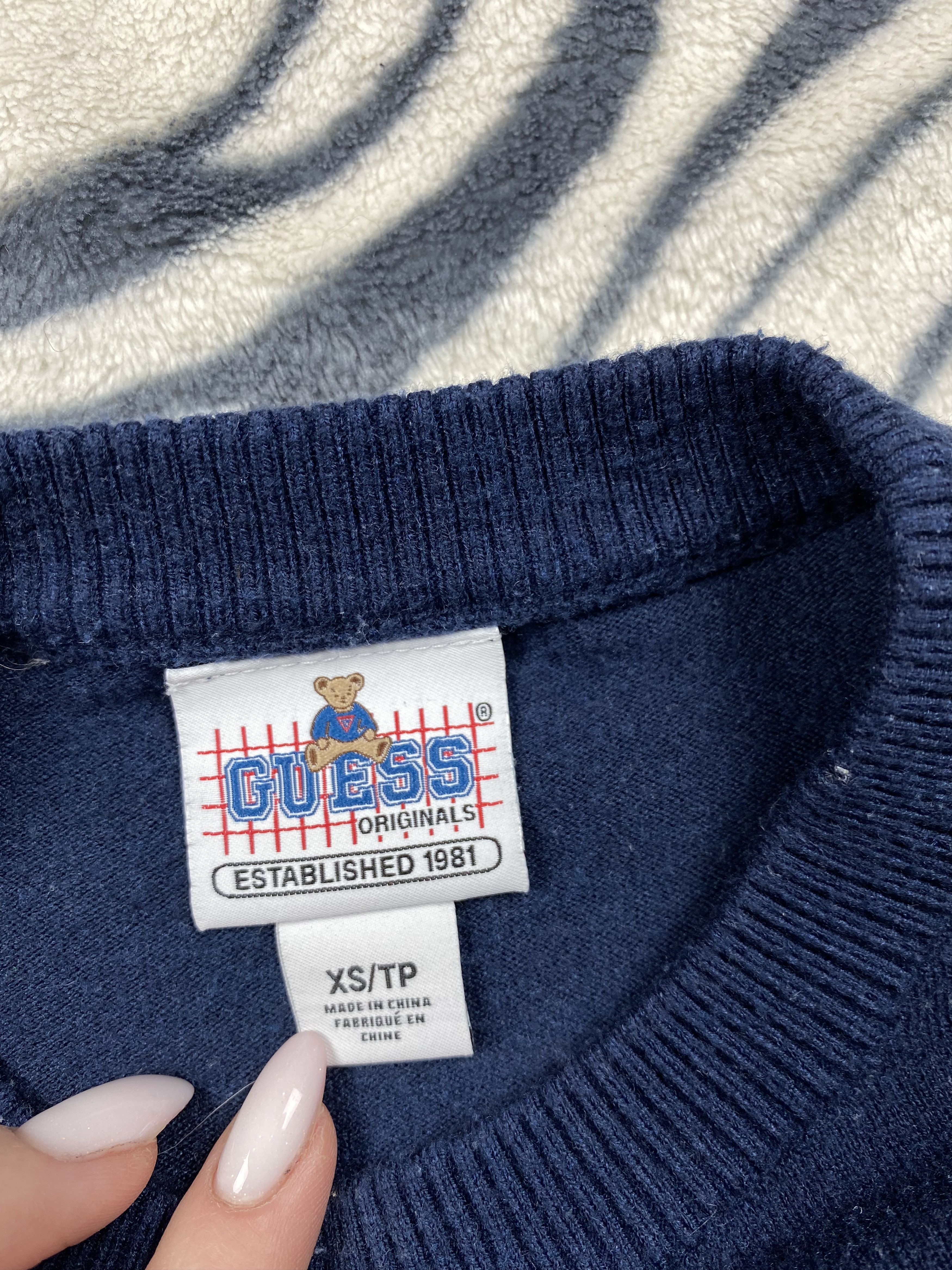 Kenzo × Vintage GUESS Bear Mens Sweater Vintage Clothing Size US XS / EU 42 / 0 - 5 Thumbnail
