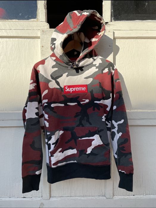 Supreme Box Logo Hooded Sweatshirt Camo Men's - FW16 - US