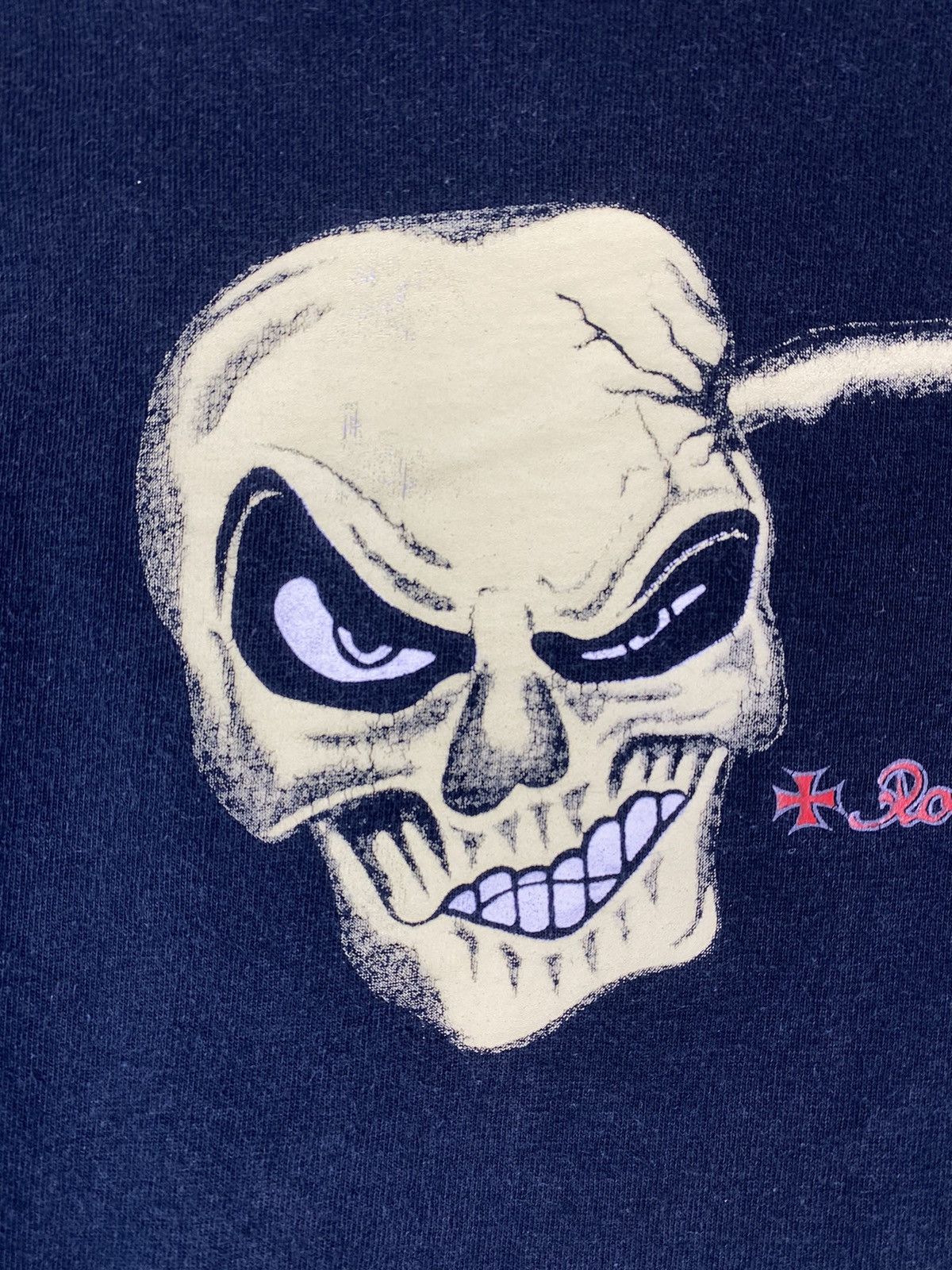 Band Tees Vintage Crazy Rock n Race Scull T Shirt Size XXL Size US XXL / EU 58 / 5 - 6 Thumbnail