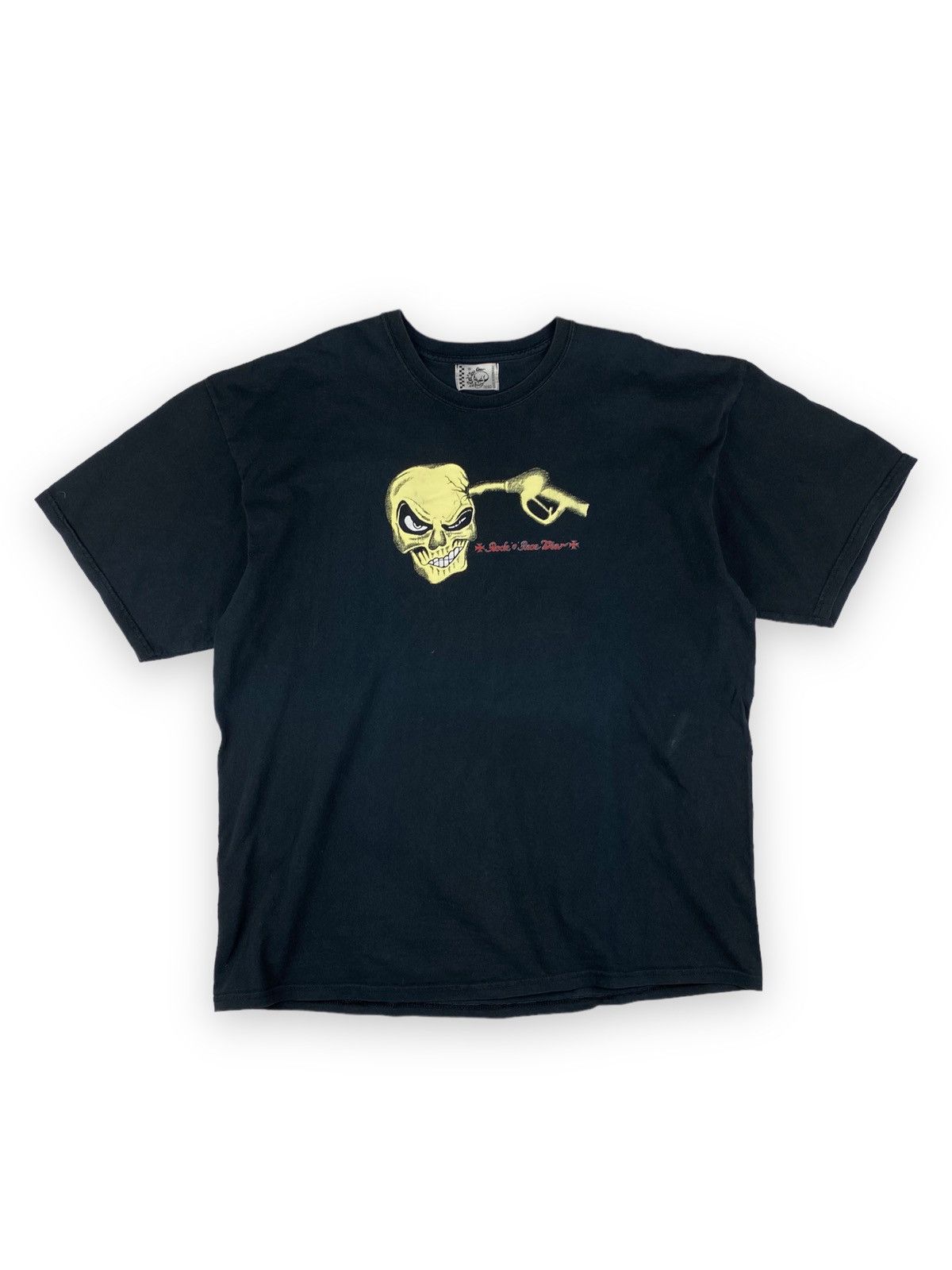 Band Tees Vintage Crazy Rock n Race Scull T Shirt Size XXL Size US XXL / EU 58 / 5 - 2 Thumbnail