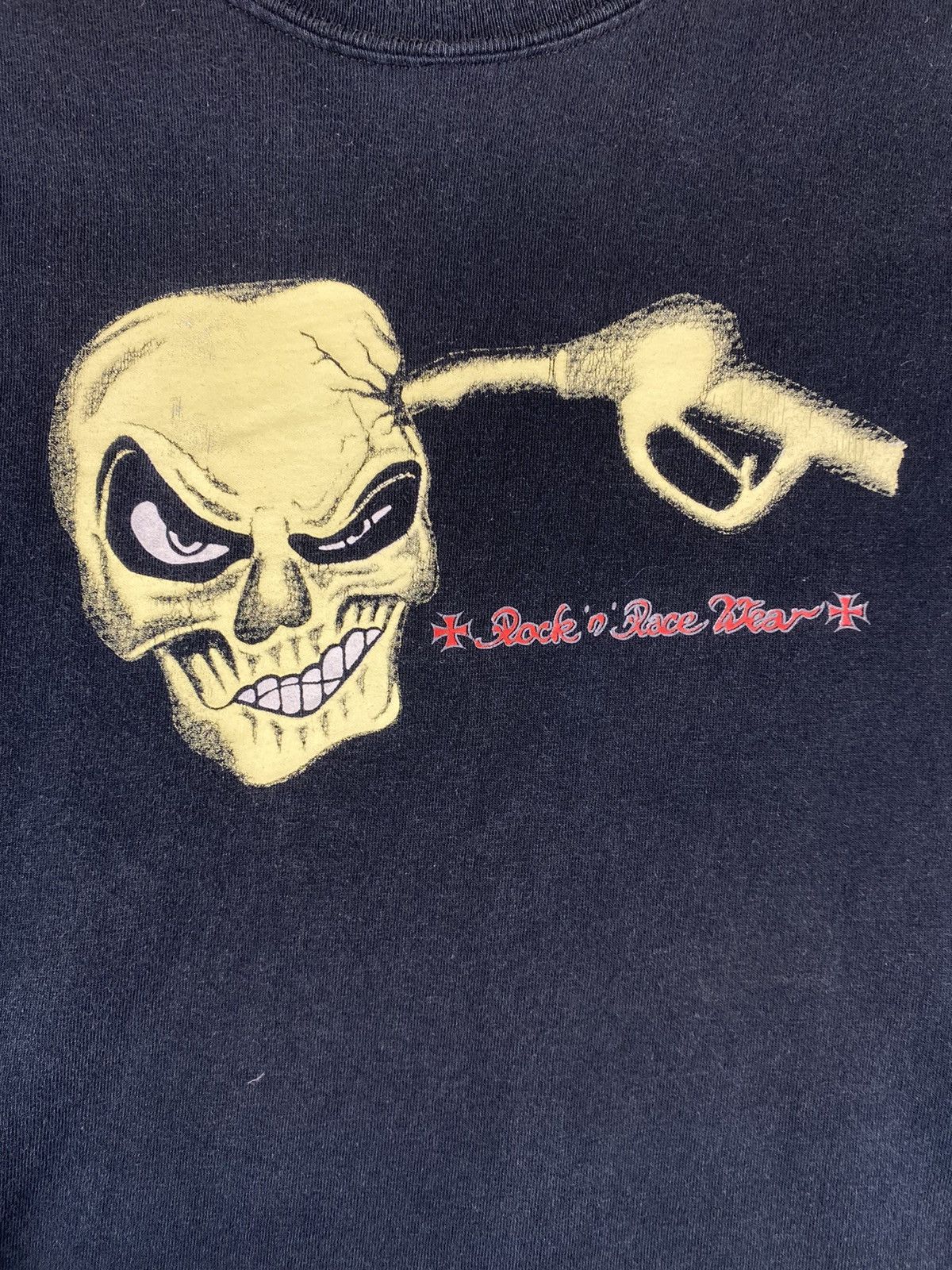 Band Tees Vintage Crazy Rock n Race Scull T Shirt Size XXL Size US XXL / EU 58 / 5 - 5 Thumbnail