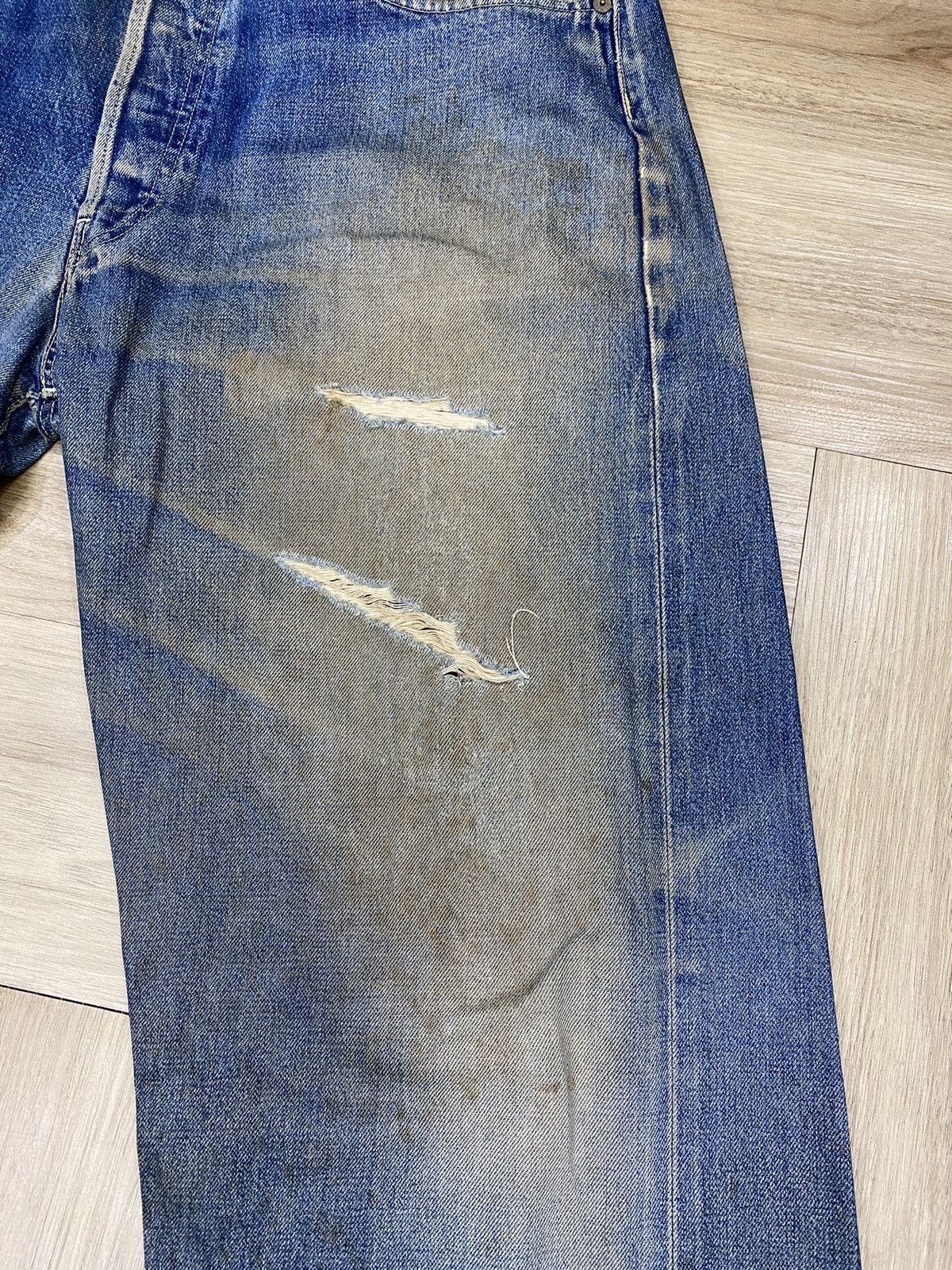 Japanese Brand size 36 japanese distressed denim toyo Size US 36 / EU 52 - 4 Thumbnail