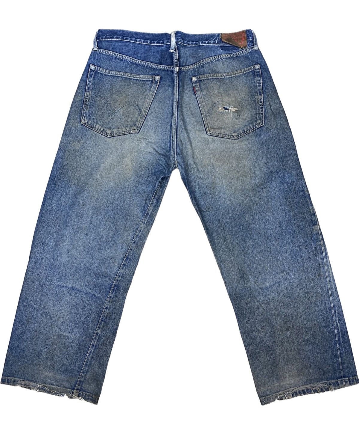 Japanese Brand size 36 japanese distressed denim toyo Size US 36 / EU 52 - 2 Thumbnail