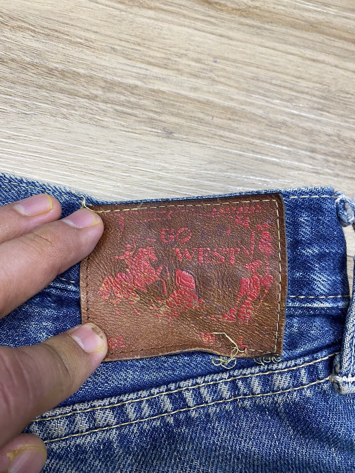 Japanese Brand size 36 japanese distressed denim toyo Size US 36 / EU 52 - 9 Thumbnail