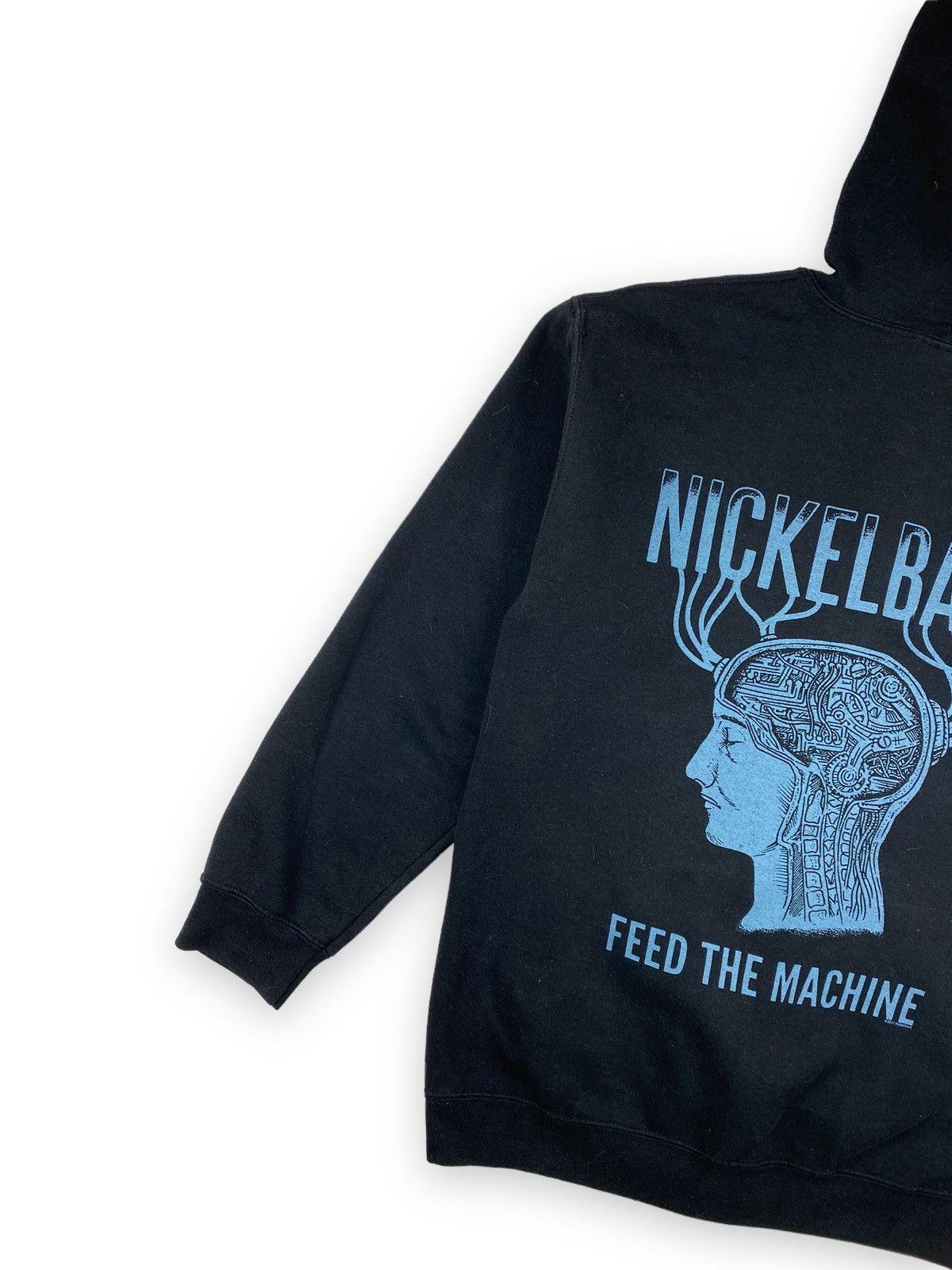 Band Tees Mens Vintage Nickelback Feed The Machine Hoodie Size M Size US M / EU 48-50 / 2 - 3 Thumbnail