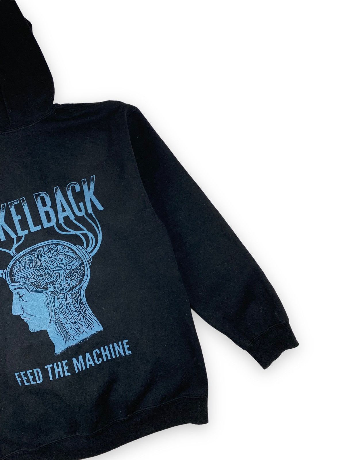 Band Tees Mens Vintage Nickelback Feed The Machine Hoodie Size M Size US M / EU 48-50 / 2 - 4 Thumbnail