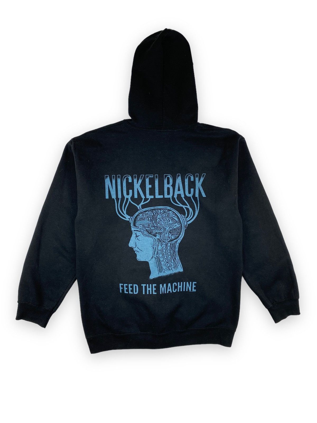 Band Tees Mens Vintage Nickelback Feed The Machine Hoodie Size M Size US M / EU 48-50 / 2 - 2 Thumbnail