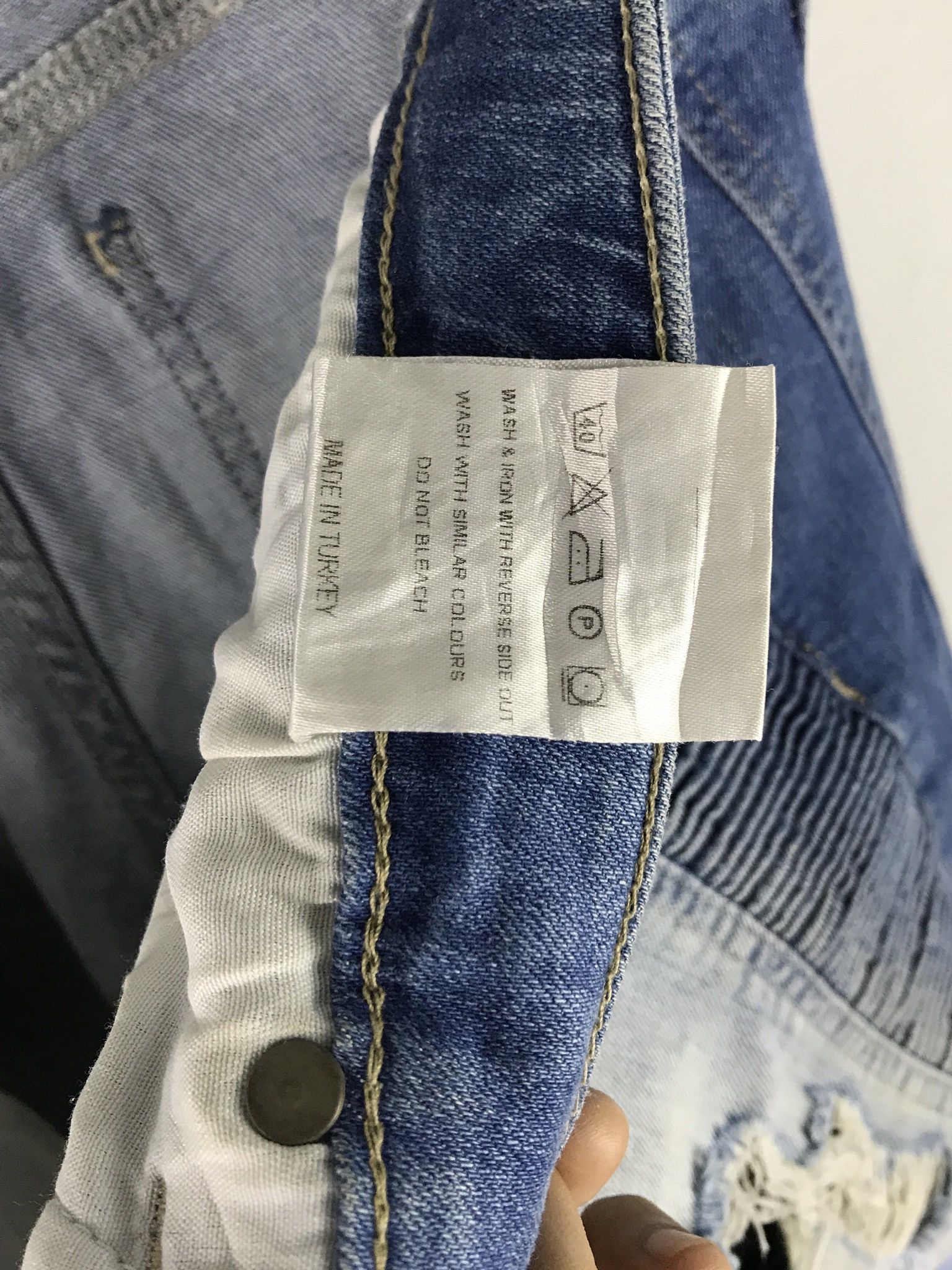Represent Clo. Represent Biker Jeans Destroy Distressed Denim Size US 34 / EU 50 - 12 Thumbnail